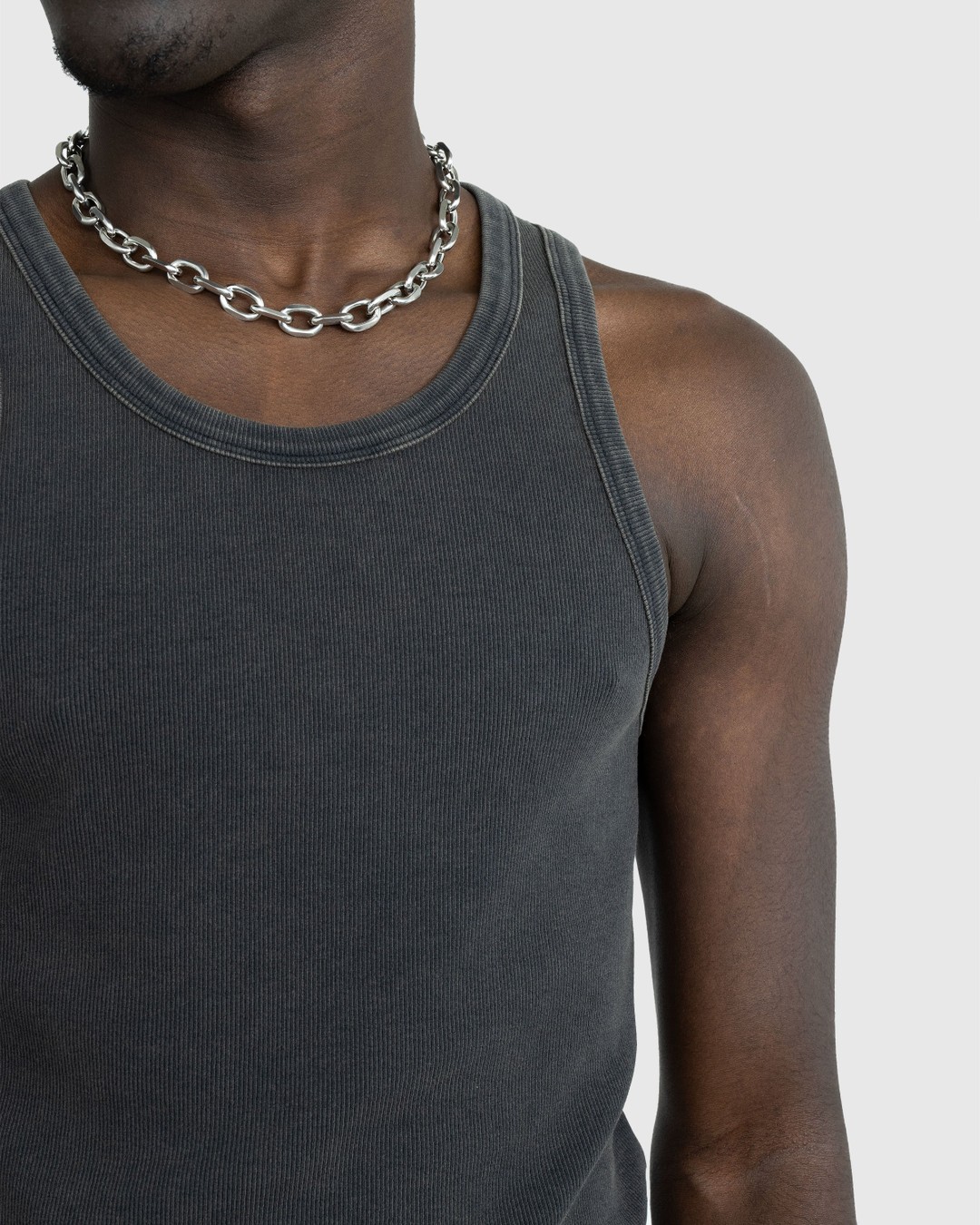 Entire Studios – Rib Tank Washed Black - Men Tops - Black - Image 4