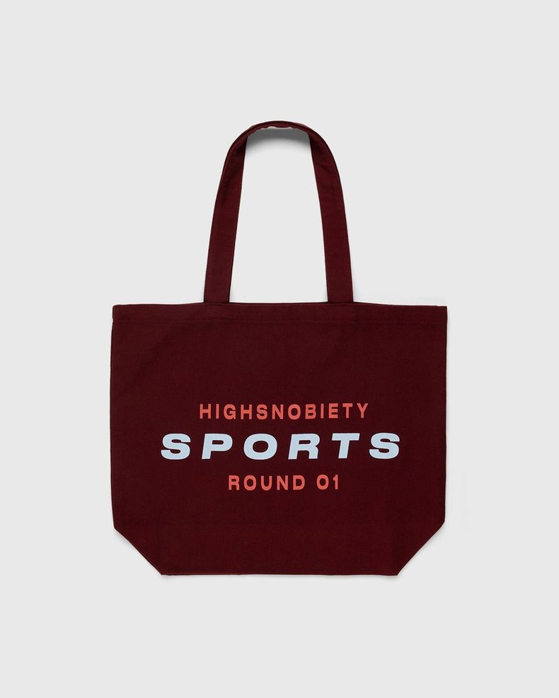 Highsnobiety – HS Sports Logo Tote Bag Bordeaux