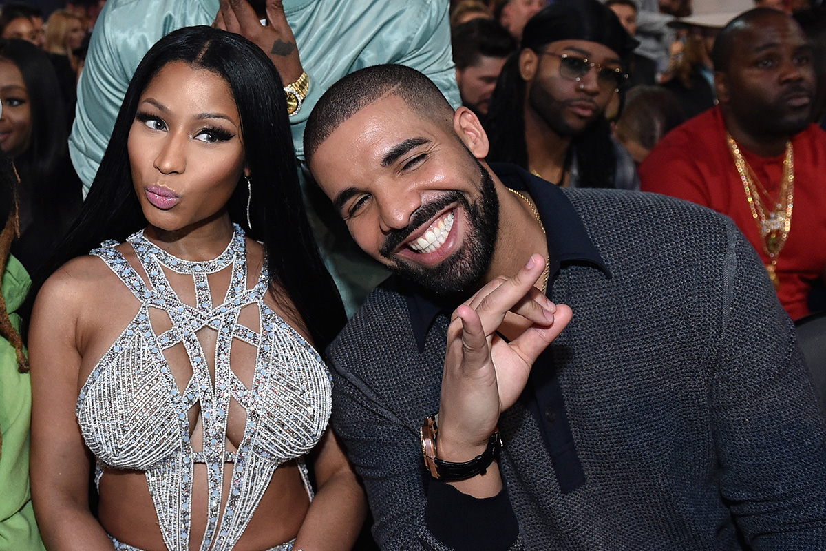 Nicki Minaj and Drake attend the 2017 Billboard Music Awards