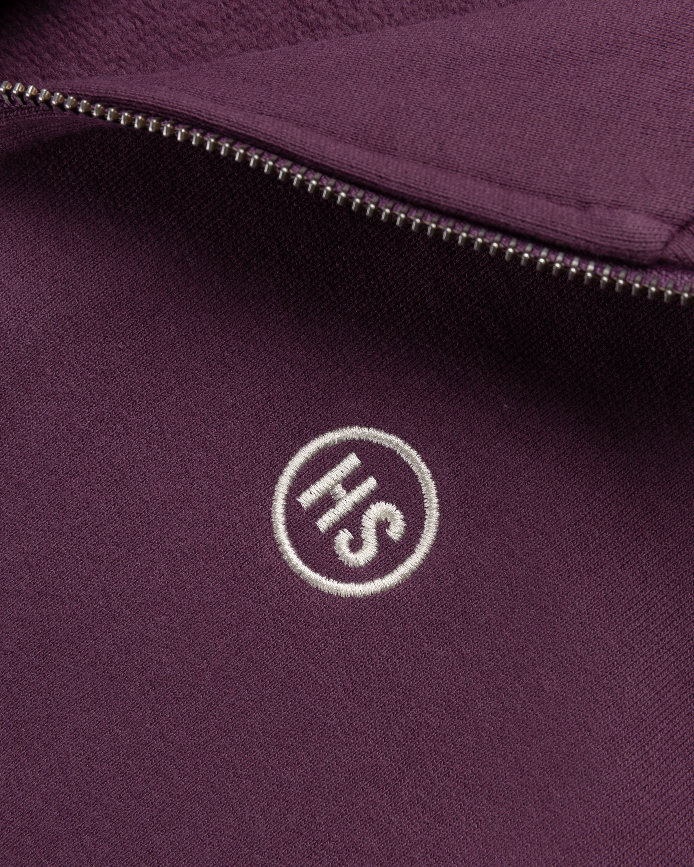 BEINGHUNTED x Highsnobiety – BERLIN, BERLIN 3 Zip Mock Neck Purple - Sweats - Purple - Image 4