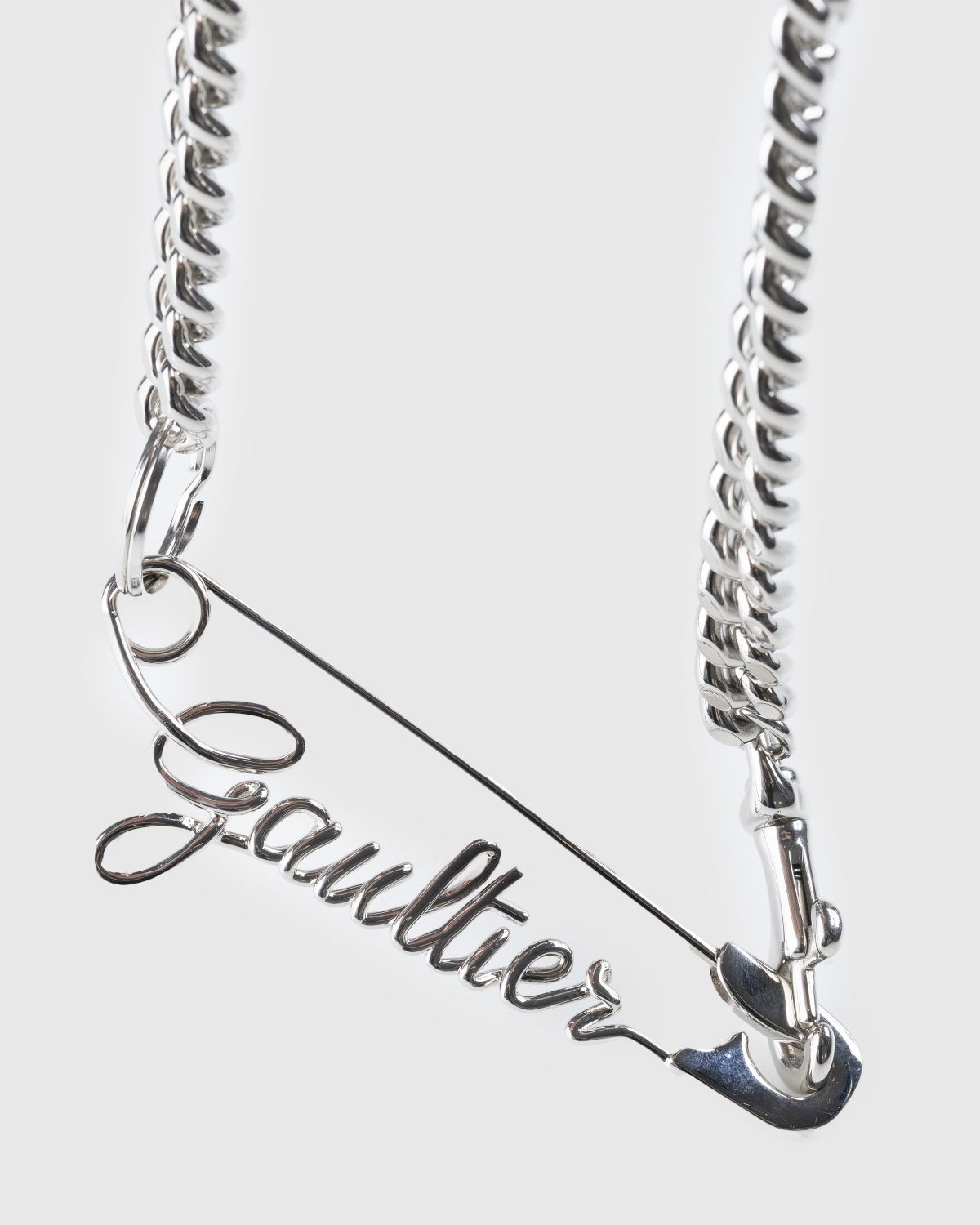 Jean Paul Gaultier – Safety Pin Gaultier Necklace Silver | Highsnobiety ...