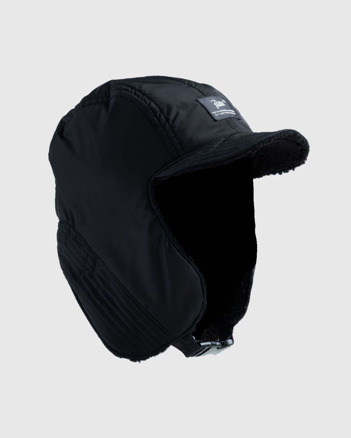 Patta – Reversible Flap Cap Black