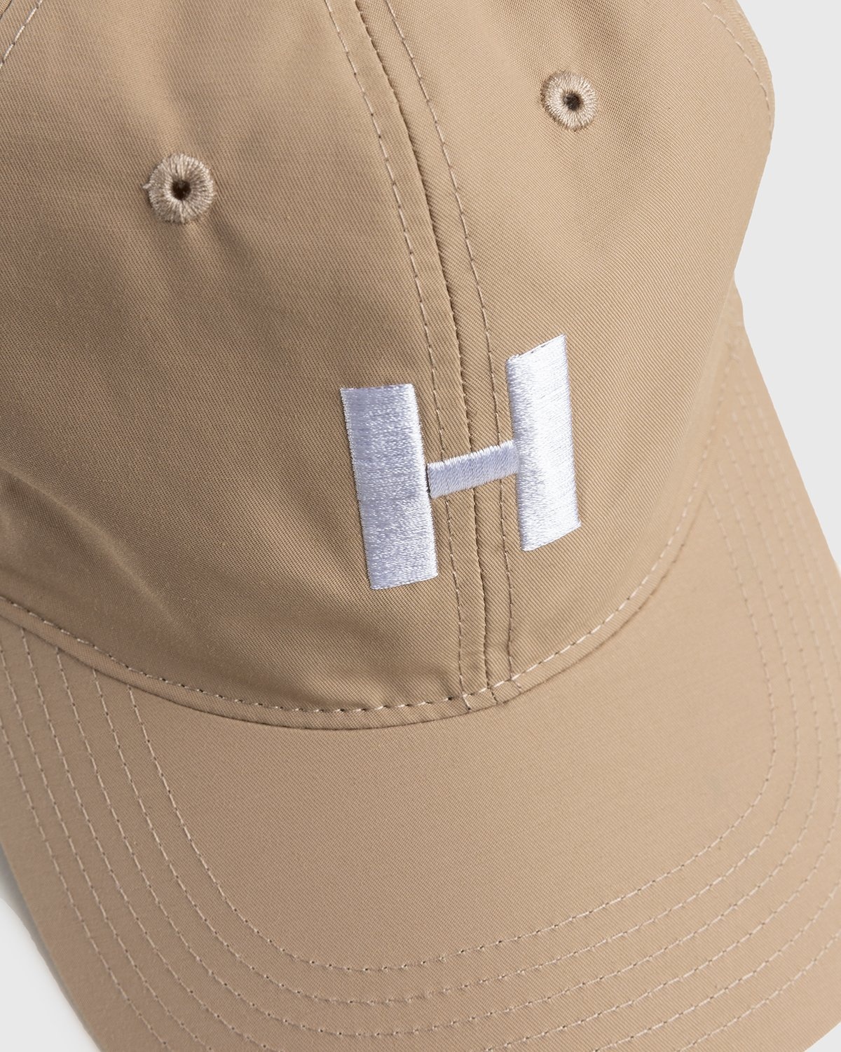 Highsnobiety – Cotton Nylon "H" Logo Cap Beige - Hats - Beige - Image 5