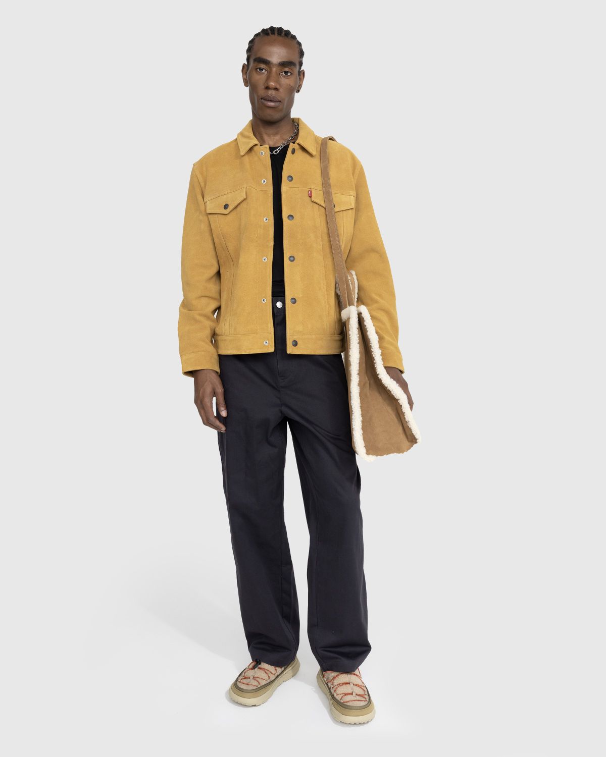 Ugg x Telfar – Suede Large Shopper Chestnut - Bags - Brown - Image 4