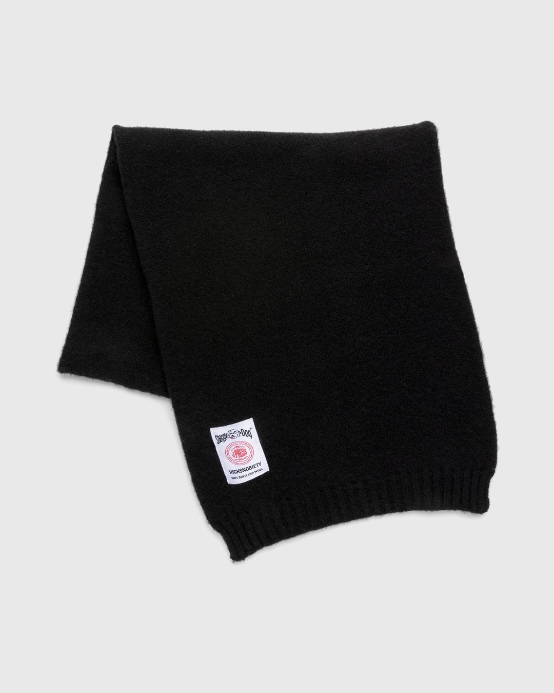 J. Press x Highsnobiety – Shaggy Dog Scarf Black - Scarves - Black - Image 2