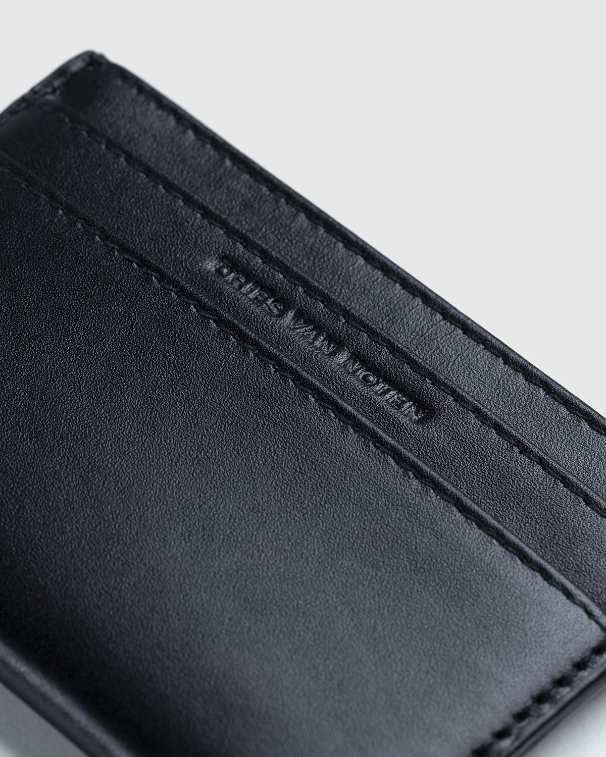 Dries van Noten – Leather Card Holder Black - Wallets - Black - Image 3