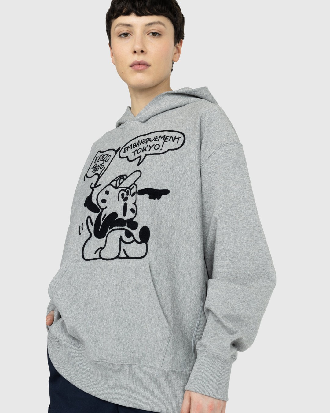 Kenzo – ‘BOKE Boy’ Travels Oversized Hoodie - Sweats - Grey - Image 5