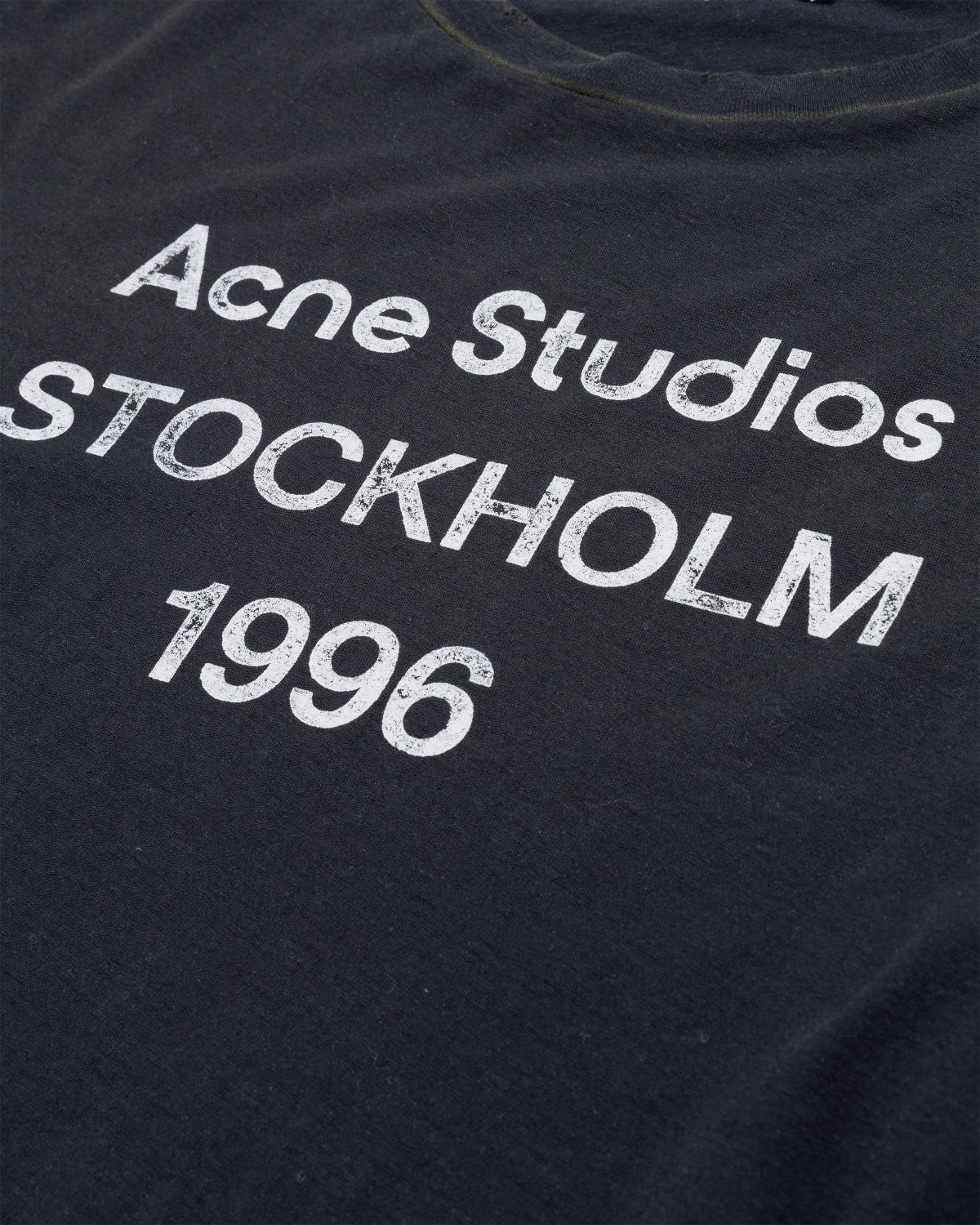 Acne Studios – Logo T-Shirt Black - T-shirts - Black - Image 6