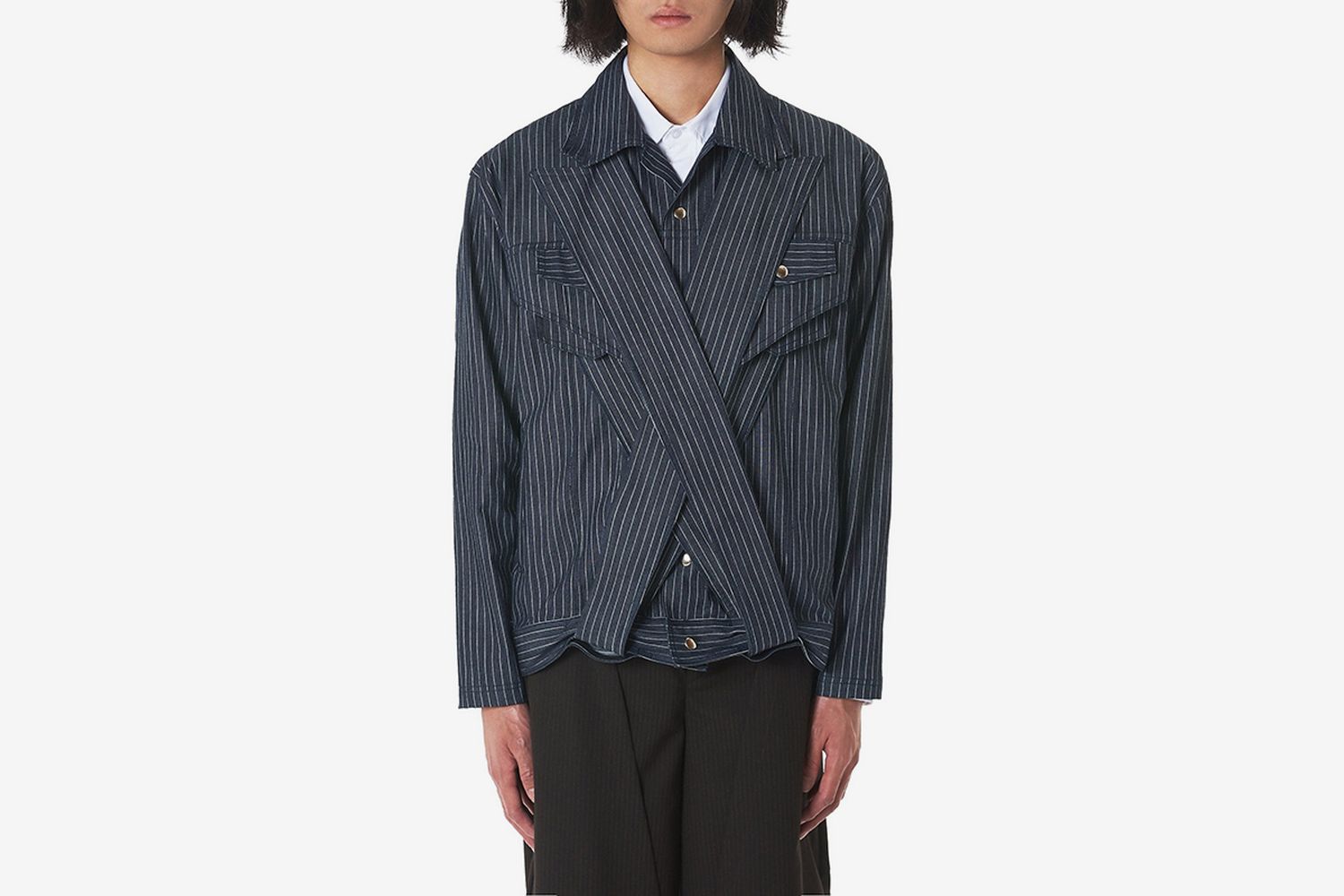 Striped Denim Jacket