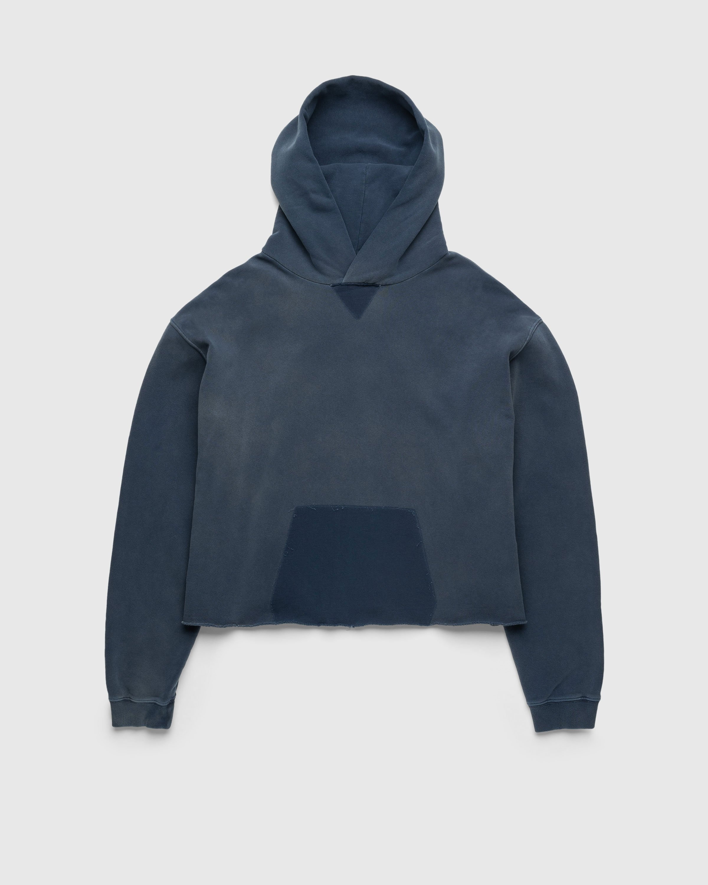Maison Margiela – Organic Cotton Logo Hoodie Blue - Sweats - Blue - Image 1