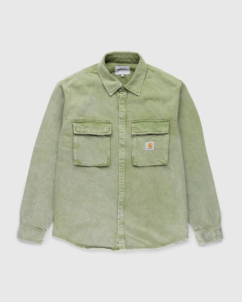 Monterey Shirt Jacket Worn-Washed Kiwi Green