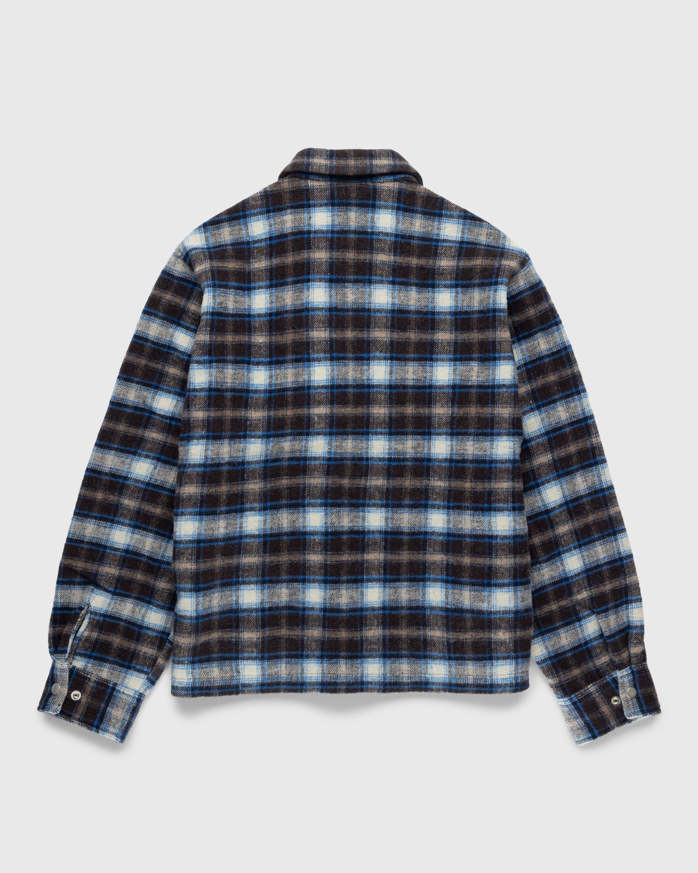 Highsnobiety HS05 – Shaggy Plaid Shirt Brown/Blue - Shirts - Multi - Image 2