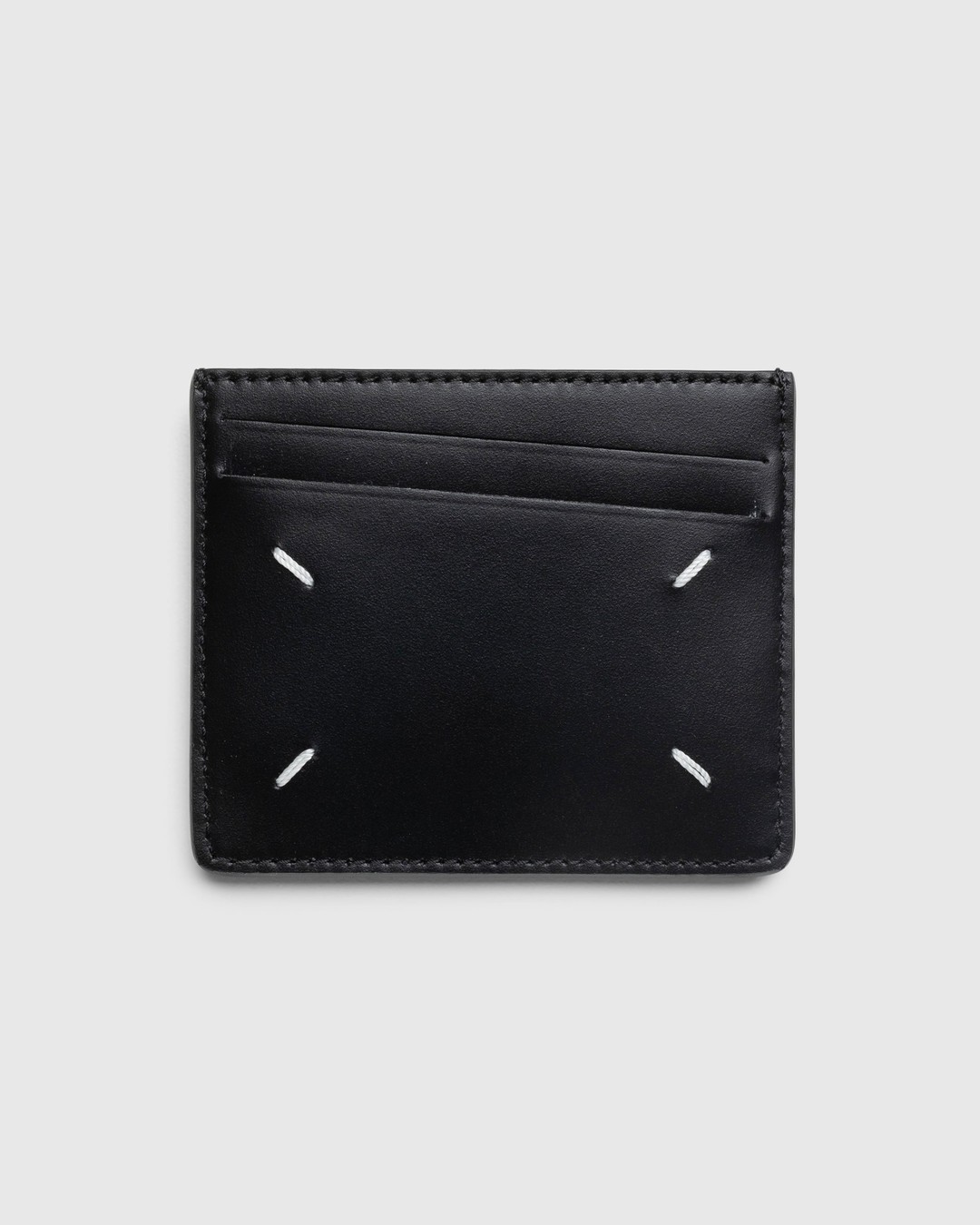 Maison Margiela – Leather Cardholder Black - Card Holders - Black - Image 1