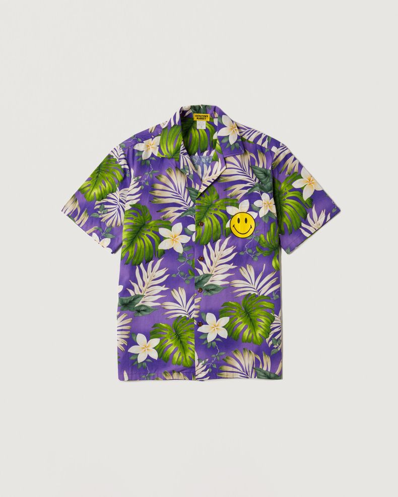 Chinatown Market – Purple Smiley Hawaiian Shirt