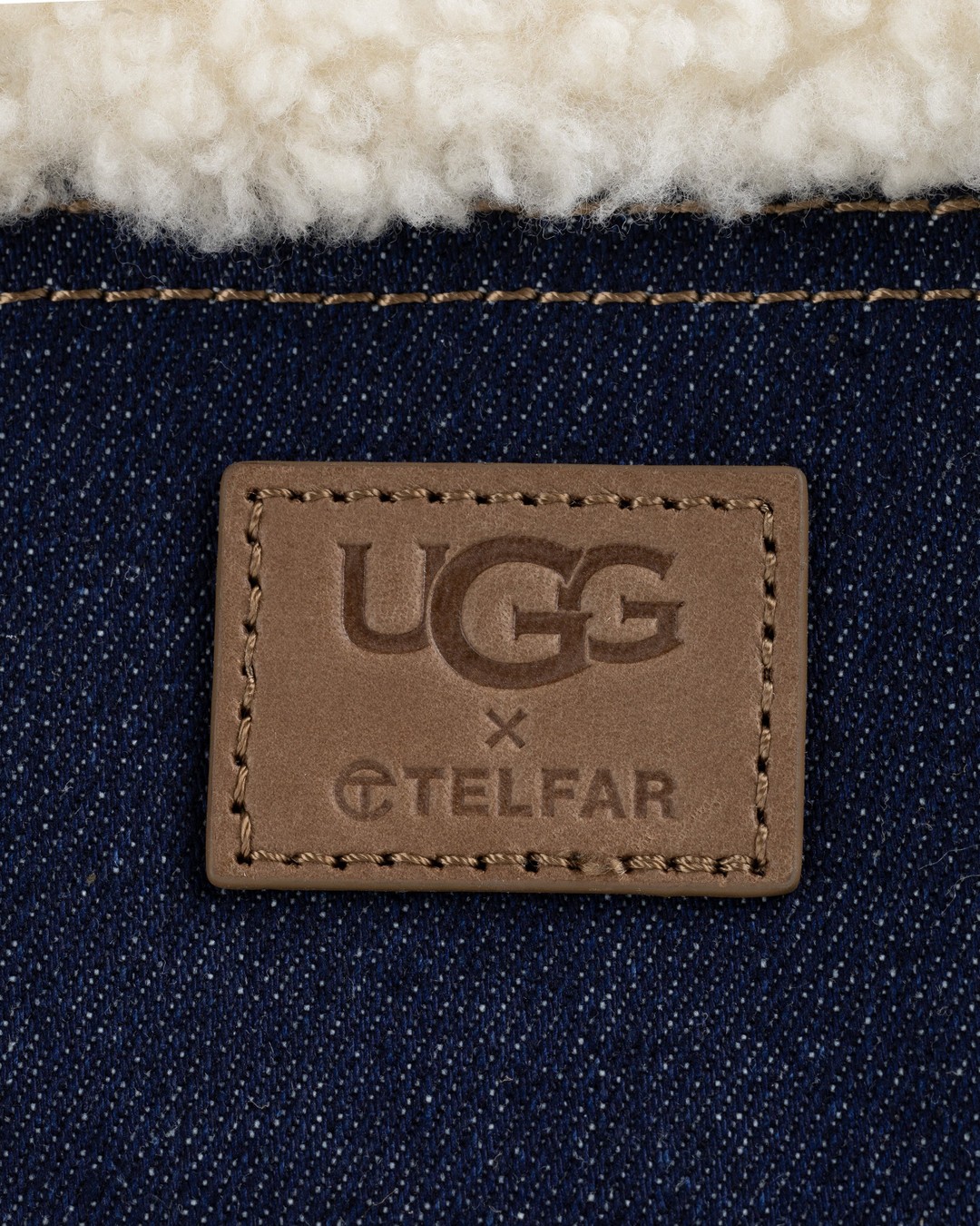 Ugg x Telfar – Denim Medium Shopper Indigo - Bags - Blue - Image 7