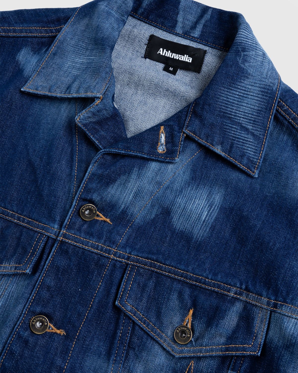 Ahluwalia – Signature Denim Jacket Indigo - Outerwear - Blue - Image 7