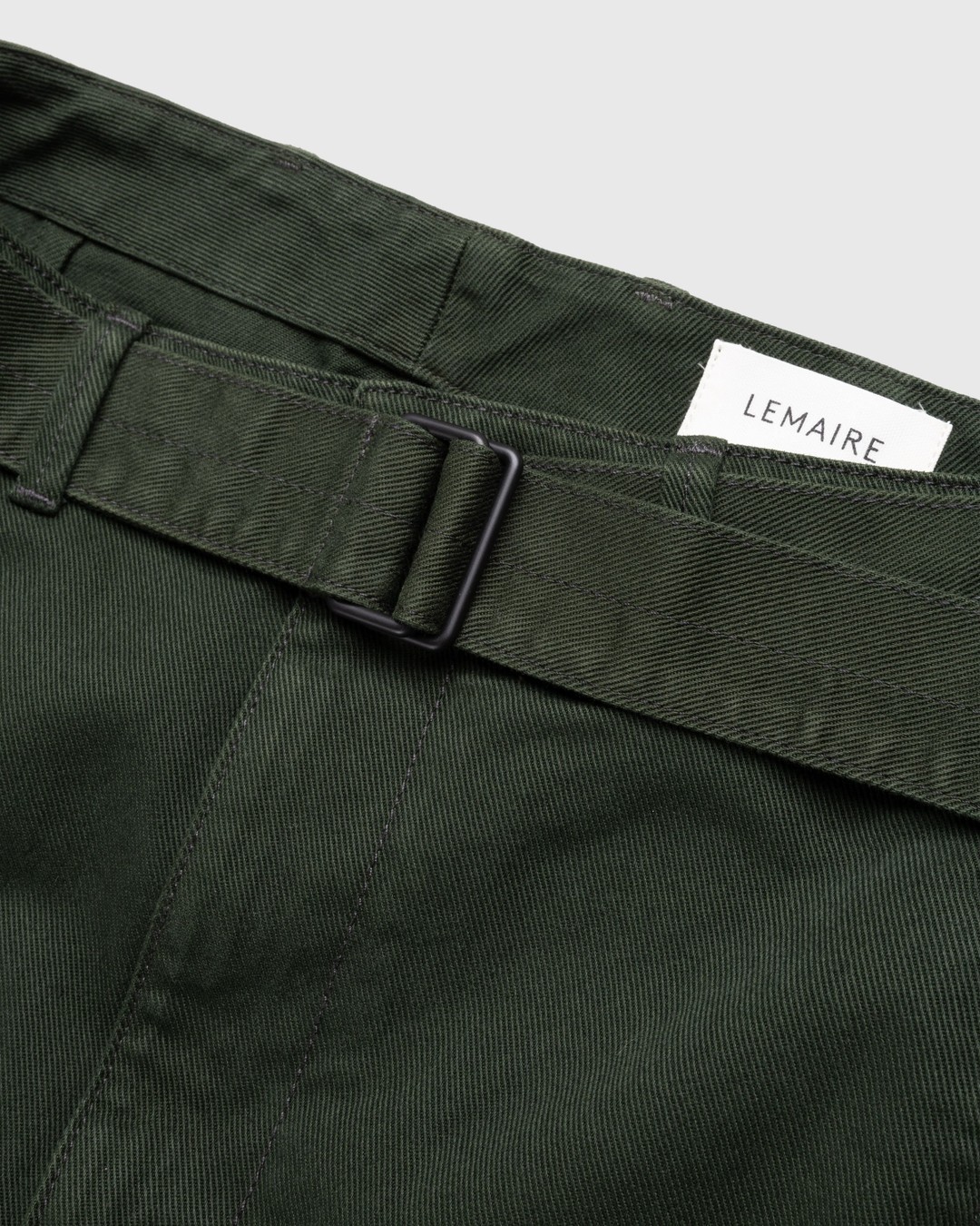 Lemaire – Twisted Belted Pants Green - Pants - Green - Image 5