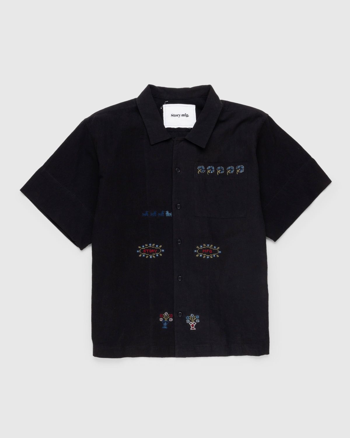Story mfg. – Greetings Shirt Sampler Black - Shirts - Black - Image 1