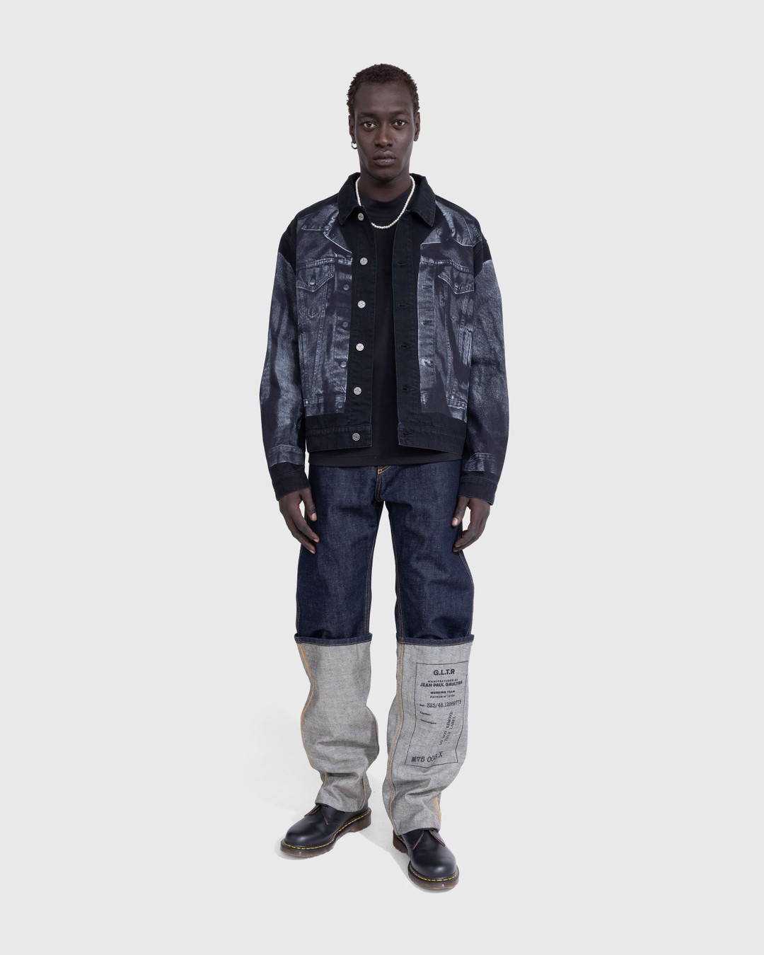 Jean Paul Gaultier – Jean Printed With 325 Indigo - Pants - Blue - Image 4