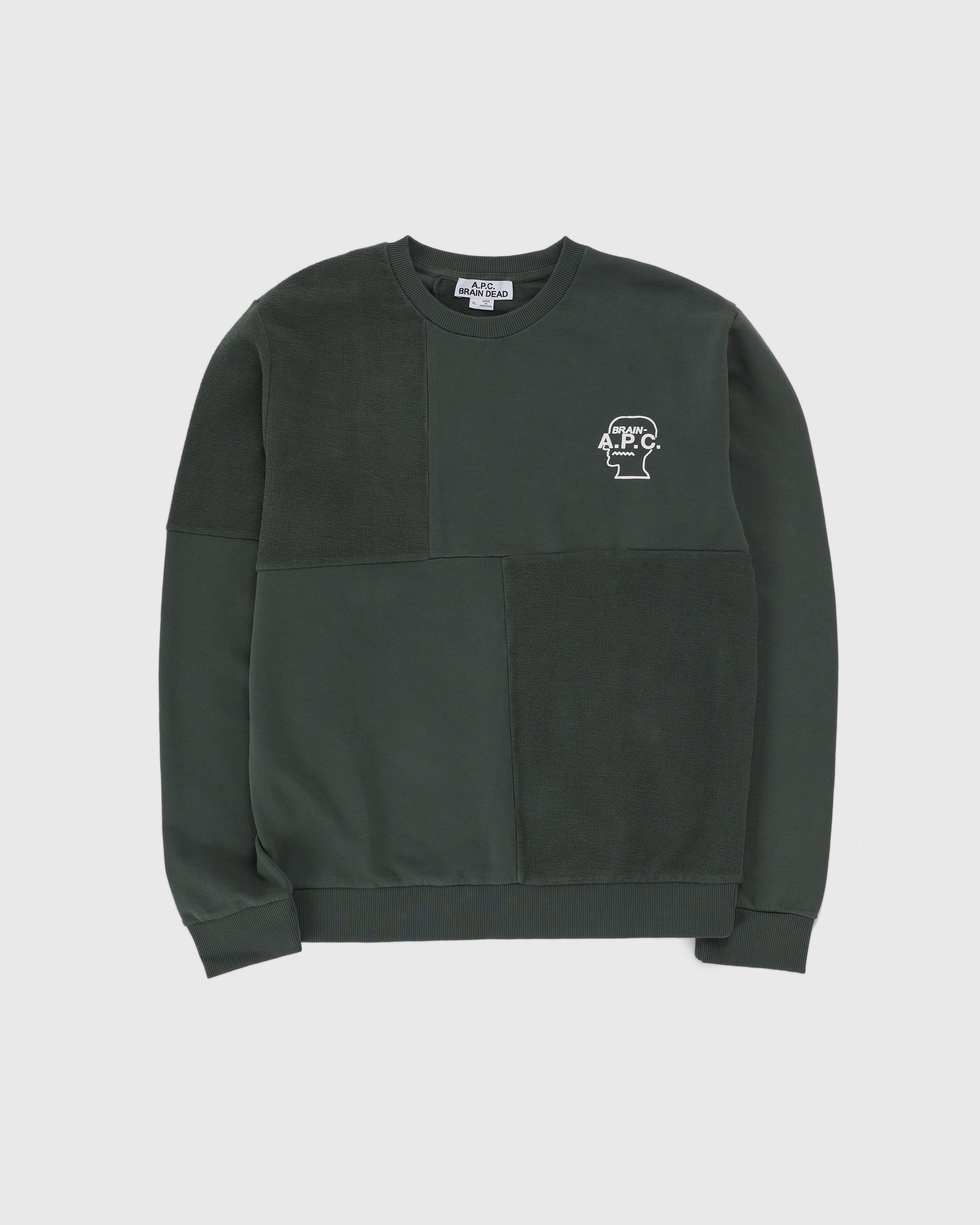 A.P.C. x Brain Dead – Pony Grey Green - Sweats - Green - Image 1