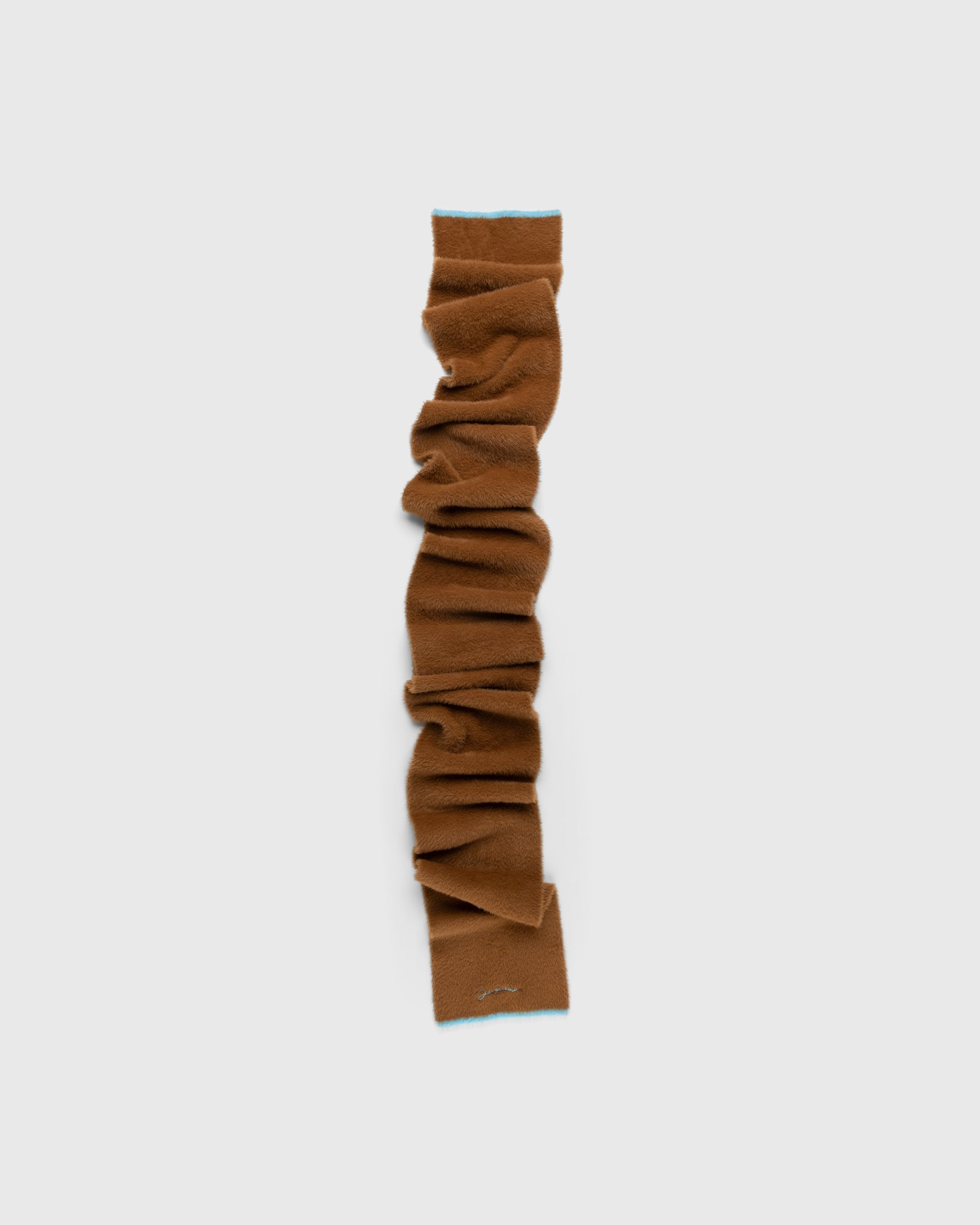 JACQUEMUS – L'Echarpe Neve - Scarves - Brown - Image 1