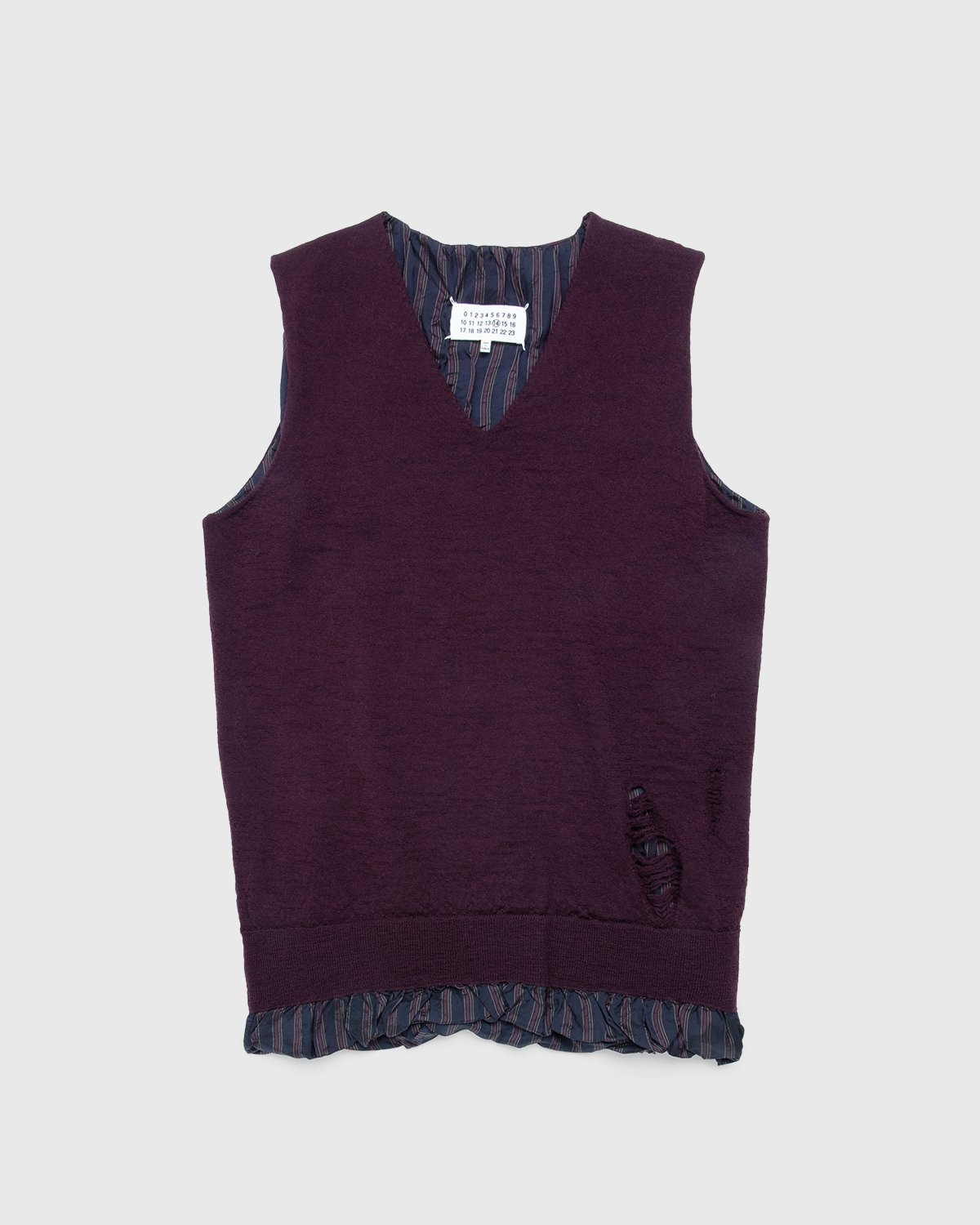 Maison Margiela – Vest Bordeaux - Knitwear - Red - Image 1