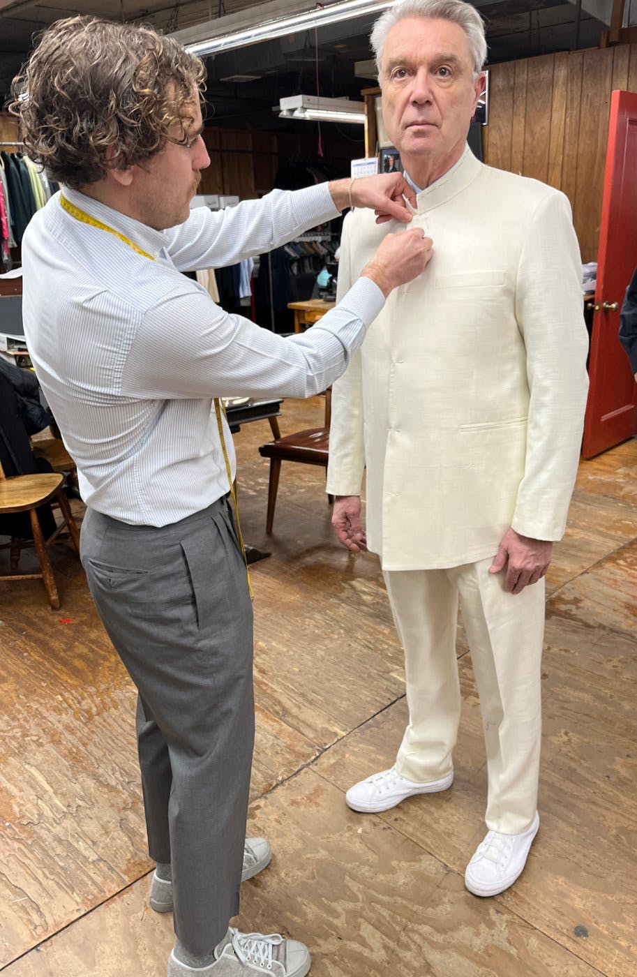 Making David Byrne's 2023 Oscars Suit, Sans Hot Dog Fingers
