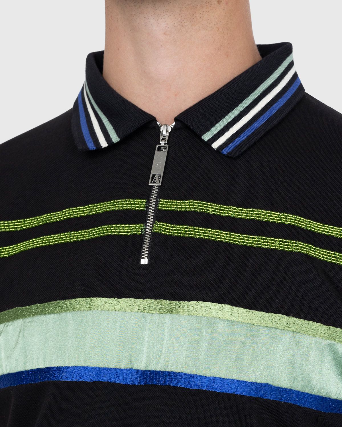 Ahluwalia – Buke Short-Sleeve Polo Black - Shirts - Black - Image 4
