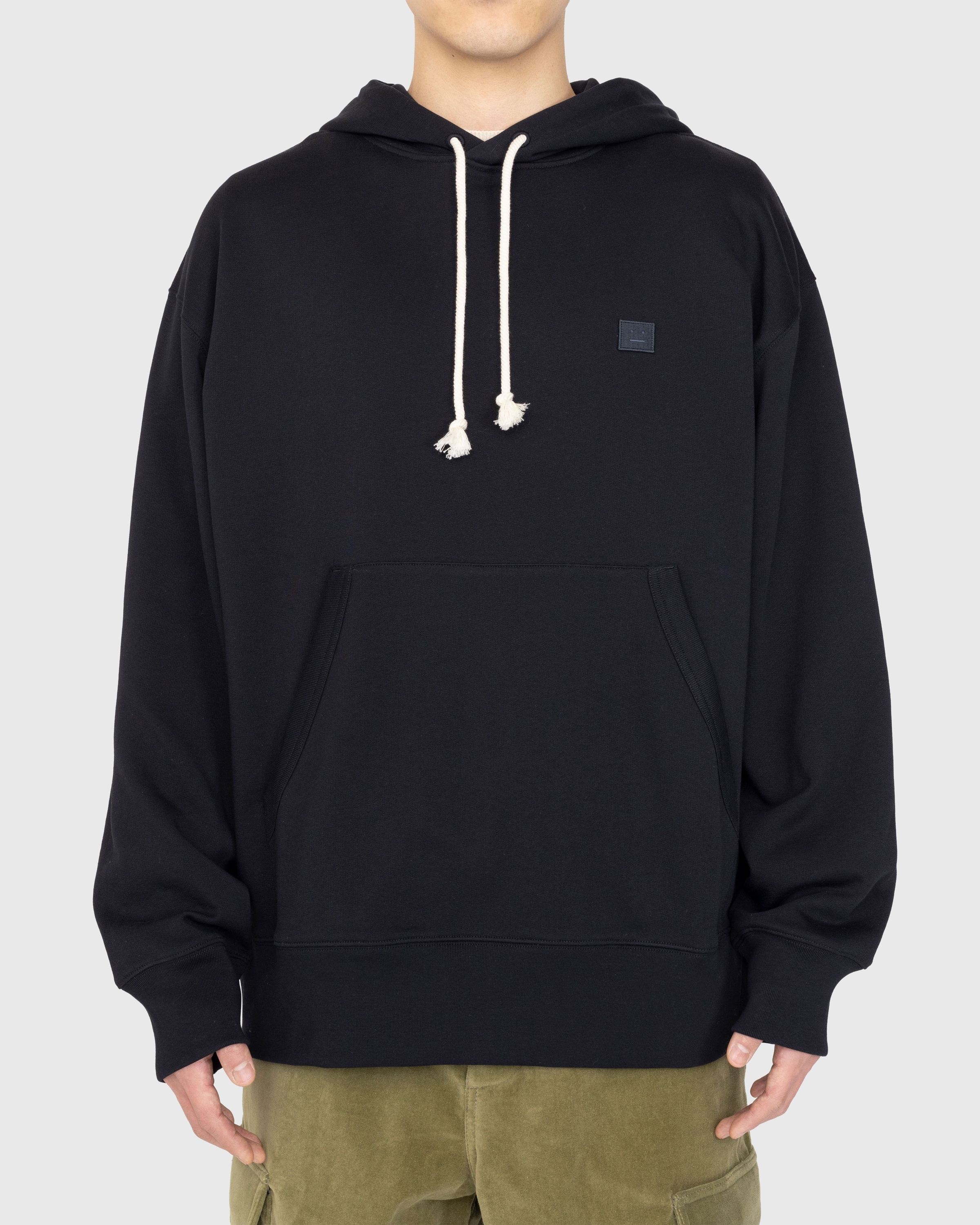 Acne Studios – Organic Cotton Hooded Sweatshirt Black - Sweats - Black - Image 2