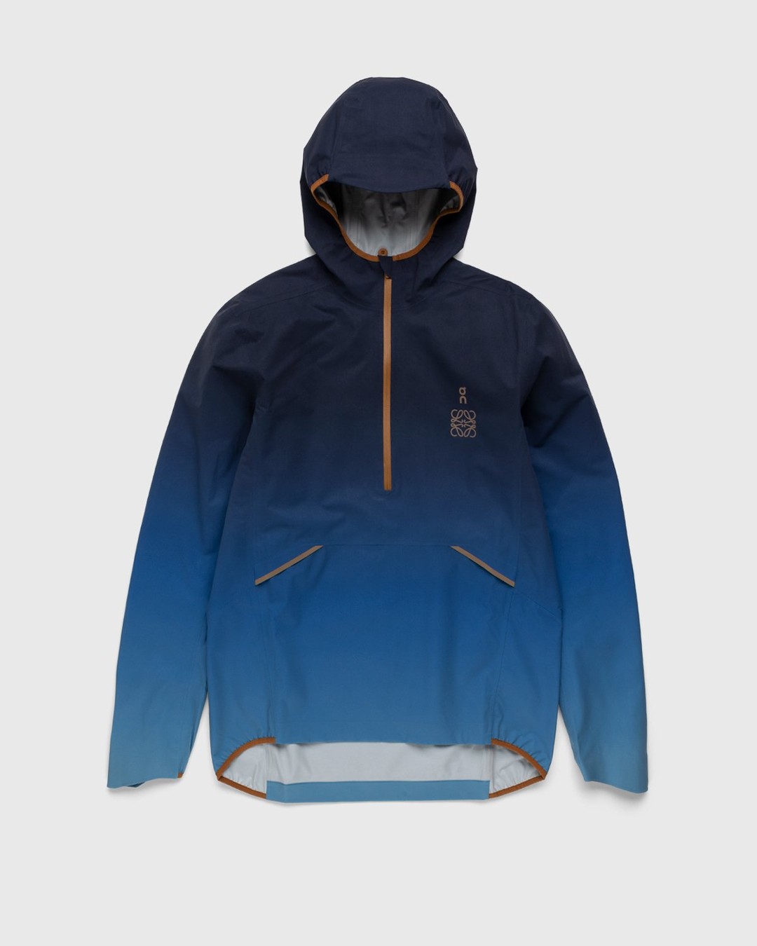 Loewe x On – Men's Technical Waterproof Anorak Gradient Blue - Outerwear - Blue - Image 1