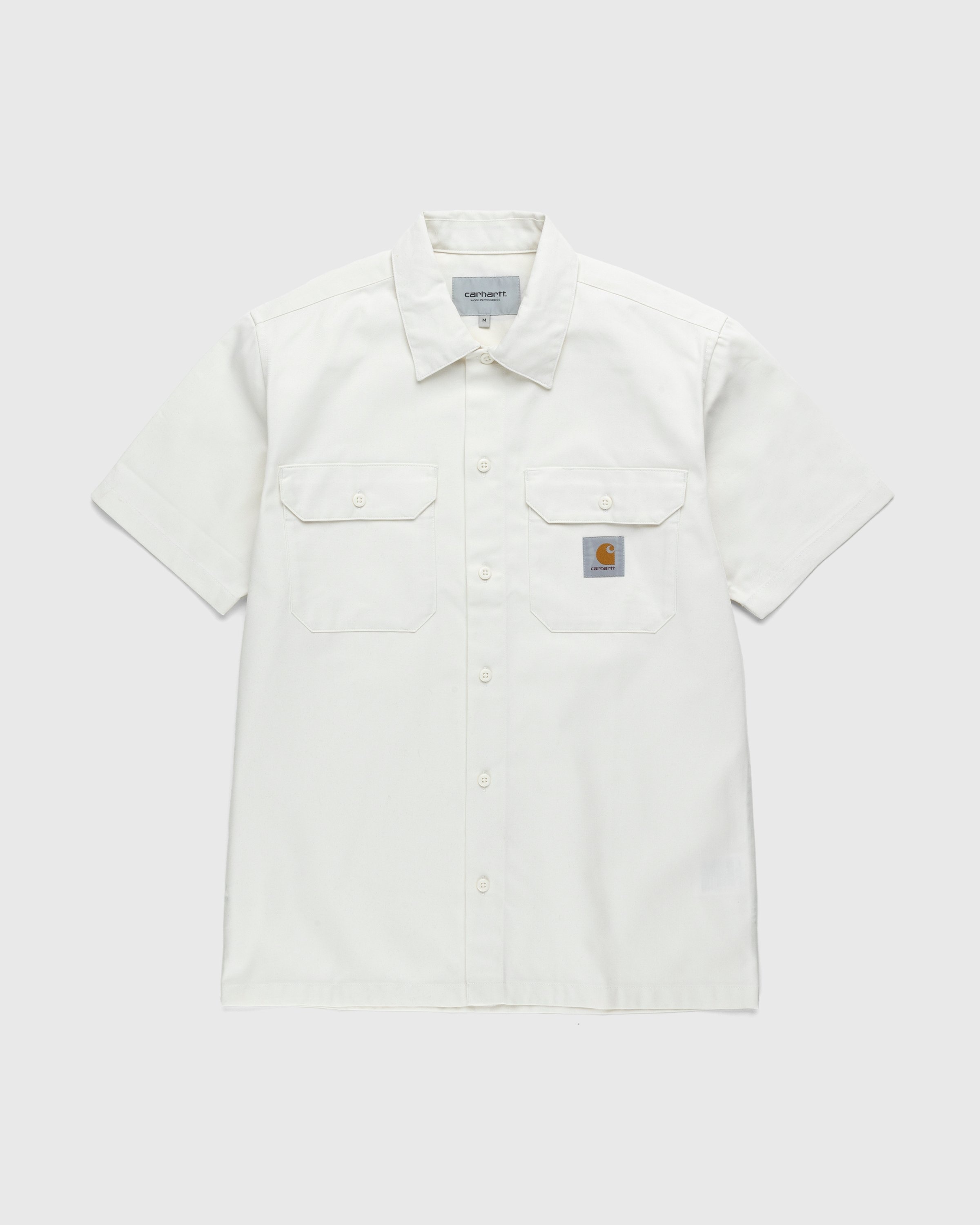 Carhartt WIP – Master Shirt Wax - Shortsleeve Shirts - White - Image 1