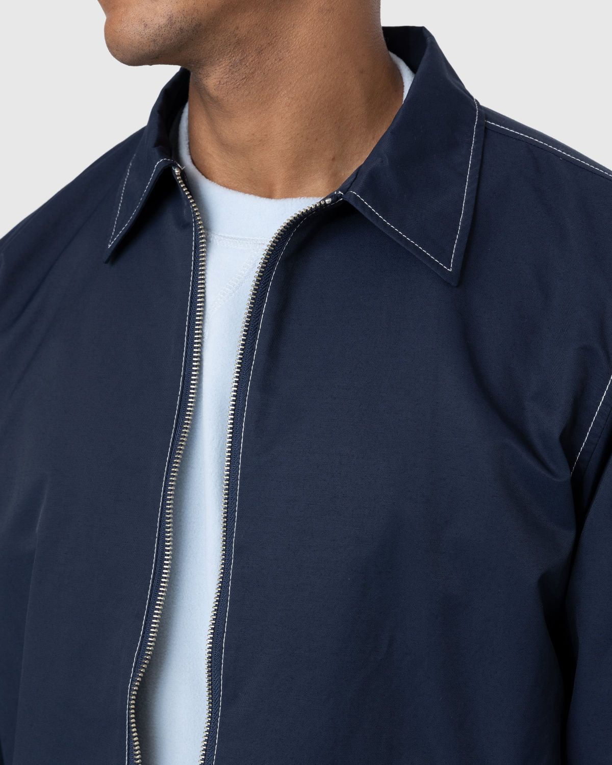 Highsnobiety – Brushed Nylon Jacket Navy - Outerwear - Blue - Image 8