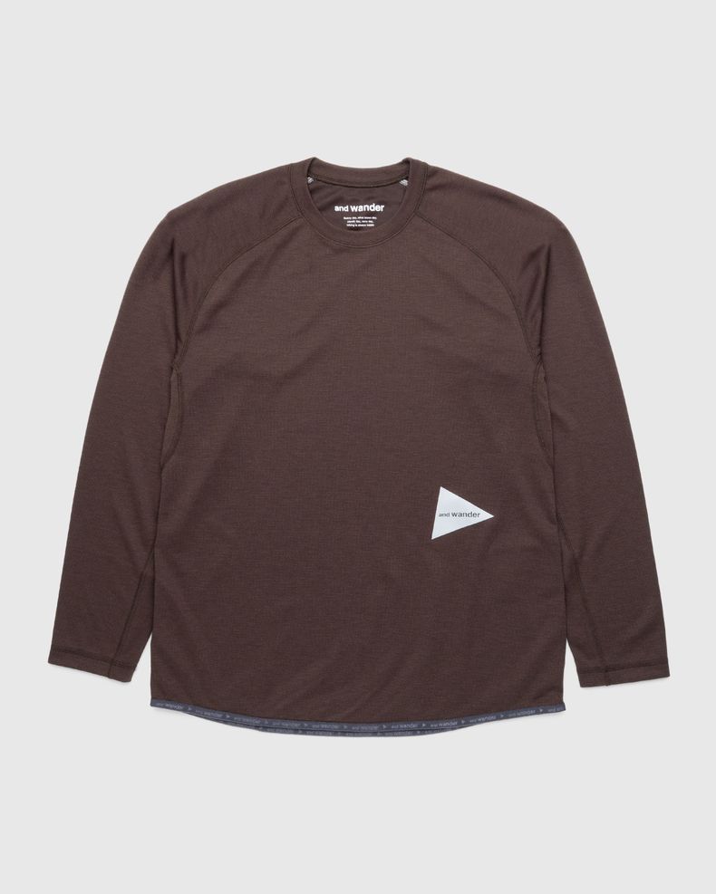 Power Dry Jersey Raglan Long-Sleeve T-Shirt Brown