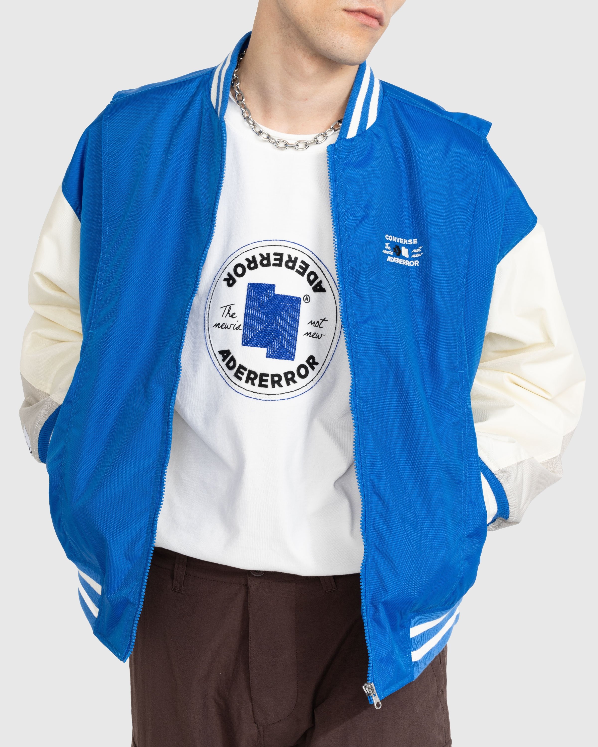Converse x Ader Error Shapes Varsity Jacket Cobalt Blue