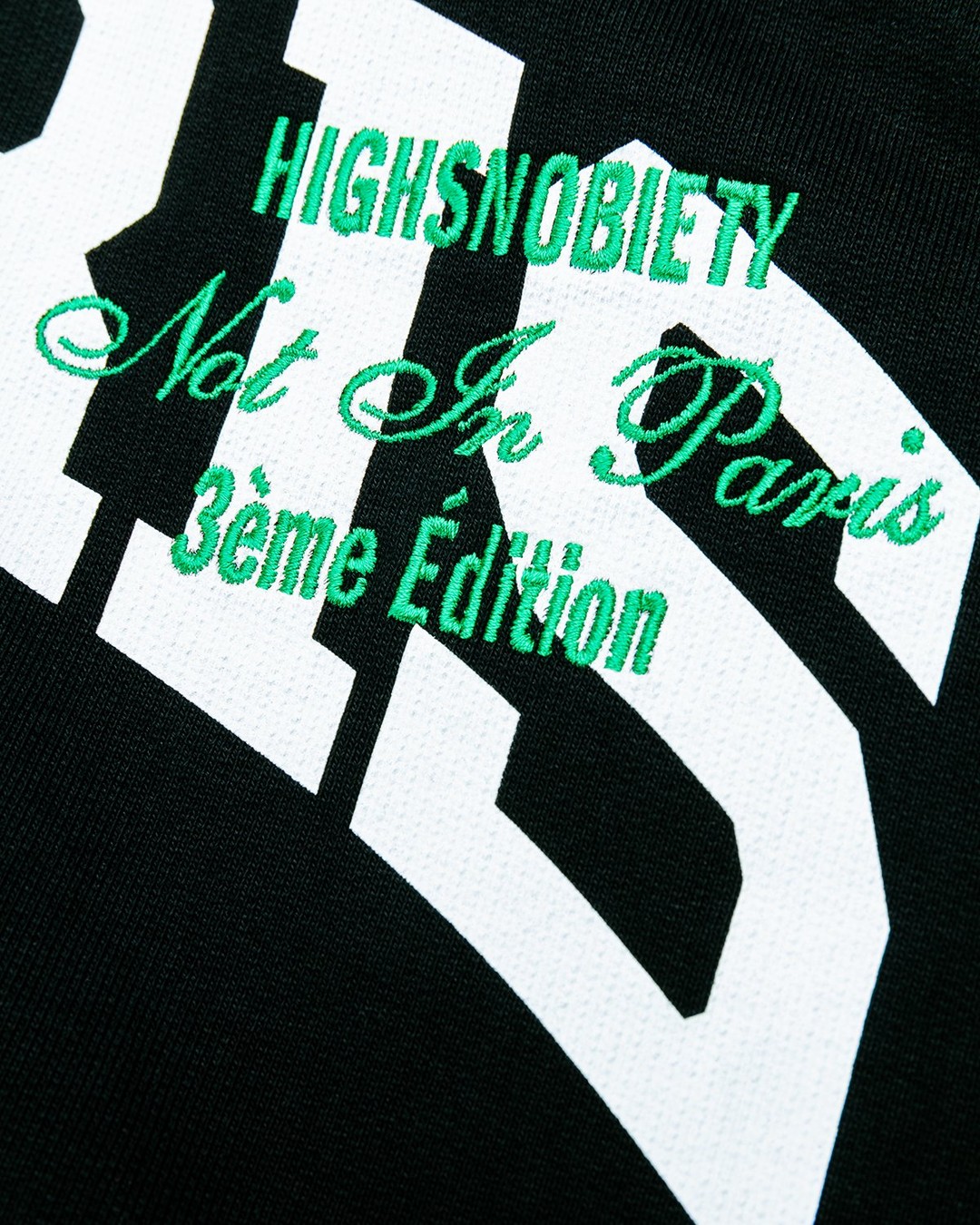Highsnobiety – Not in Paris 3 Logo Hoodie Black - Sweats - Black - Image 3