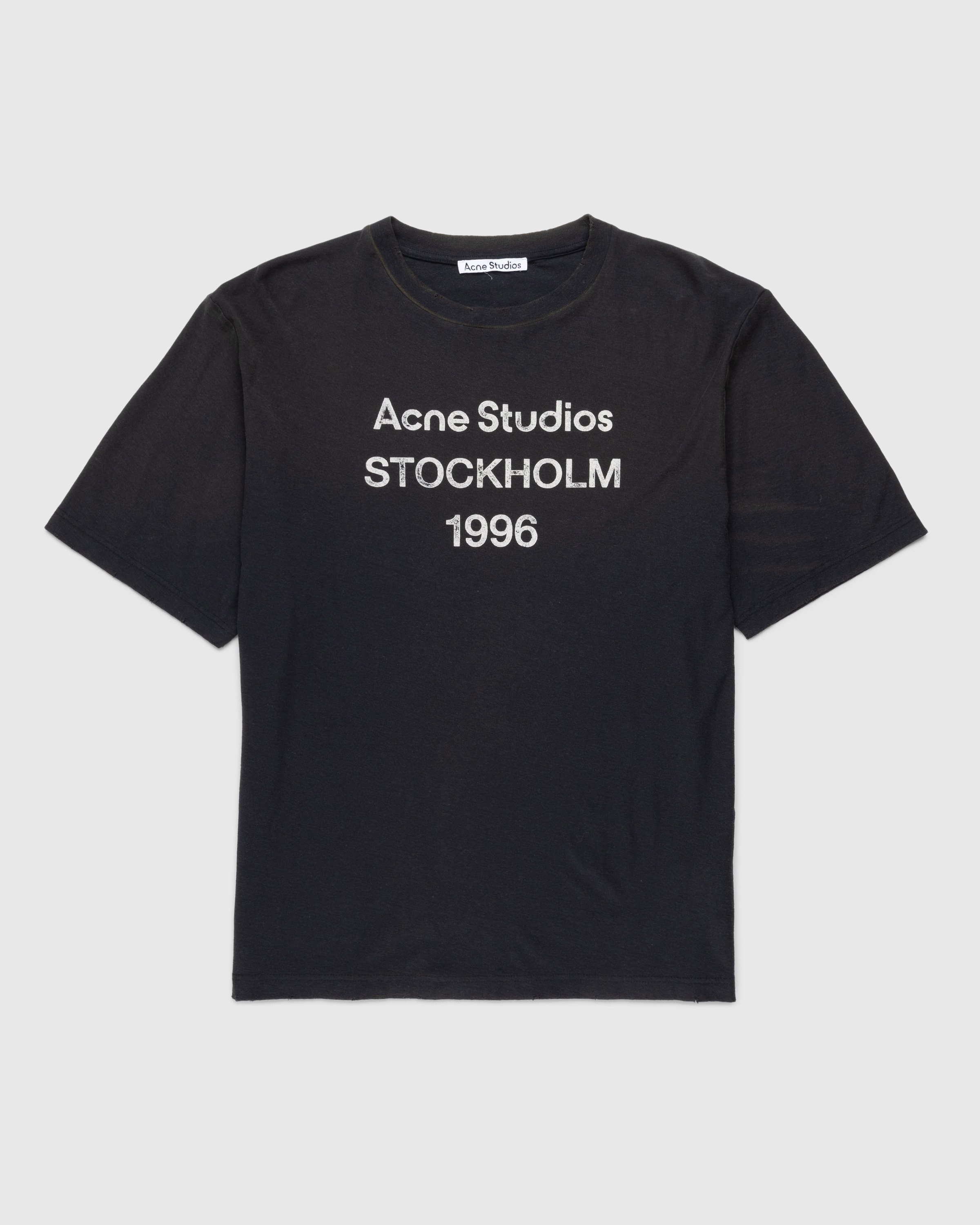 Acne Studios – Logo T-Shirt Black - T-shirts - Black - Image 1