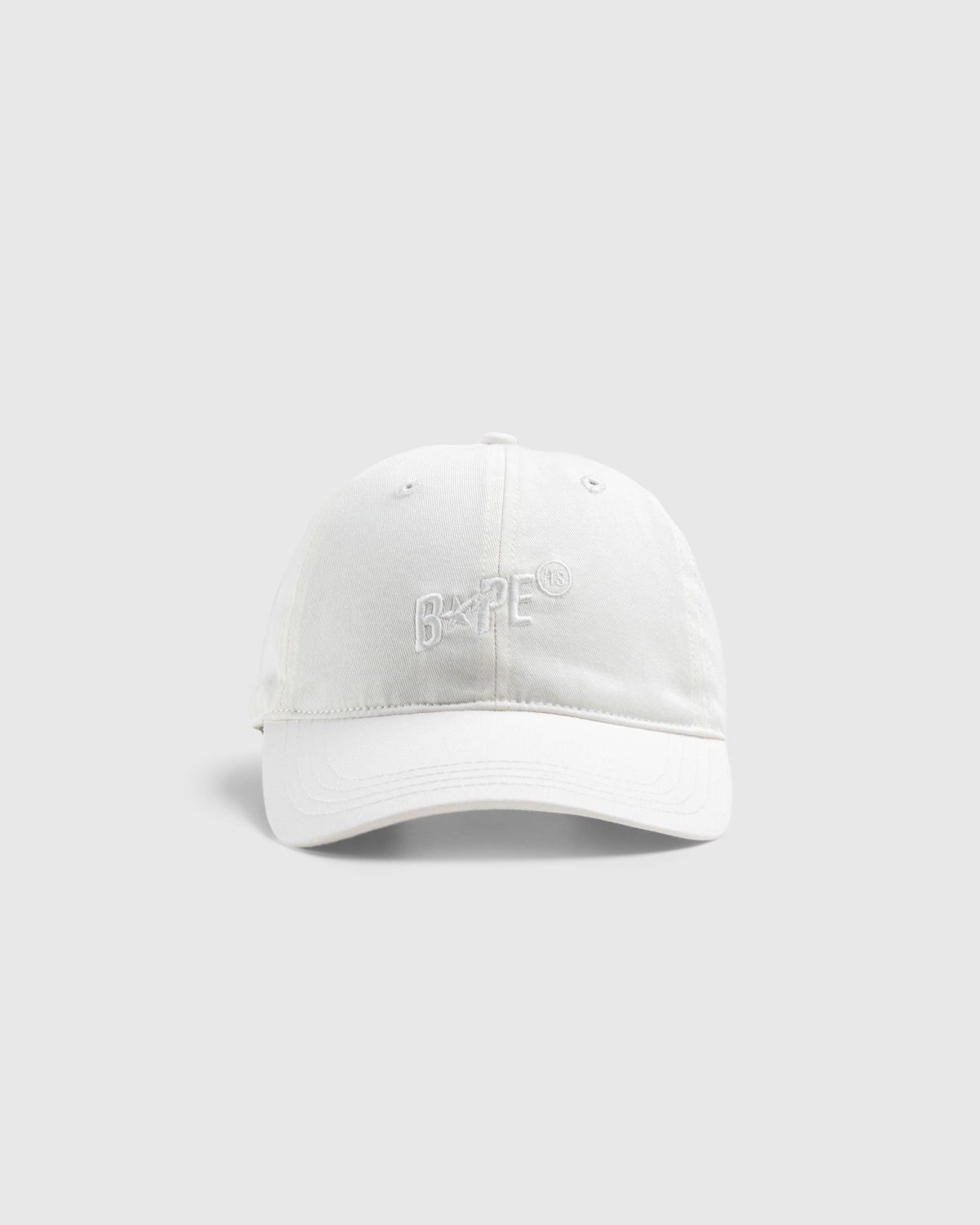 BAPE x Highsnobiety – Logo Cap Ivory - Hats - Beige - Image 2