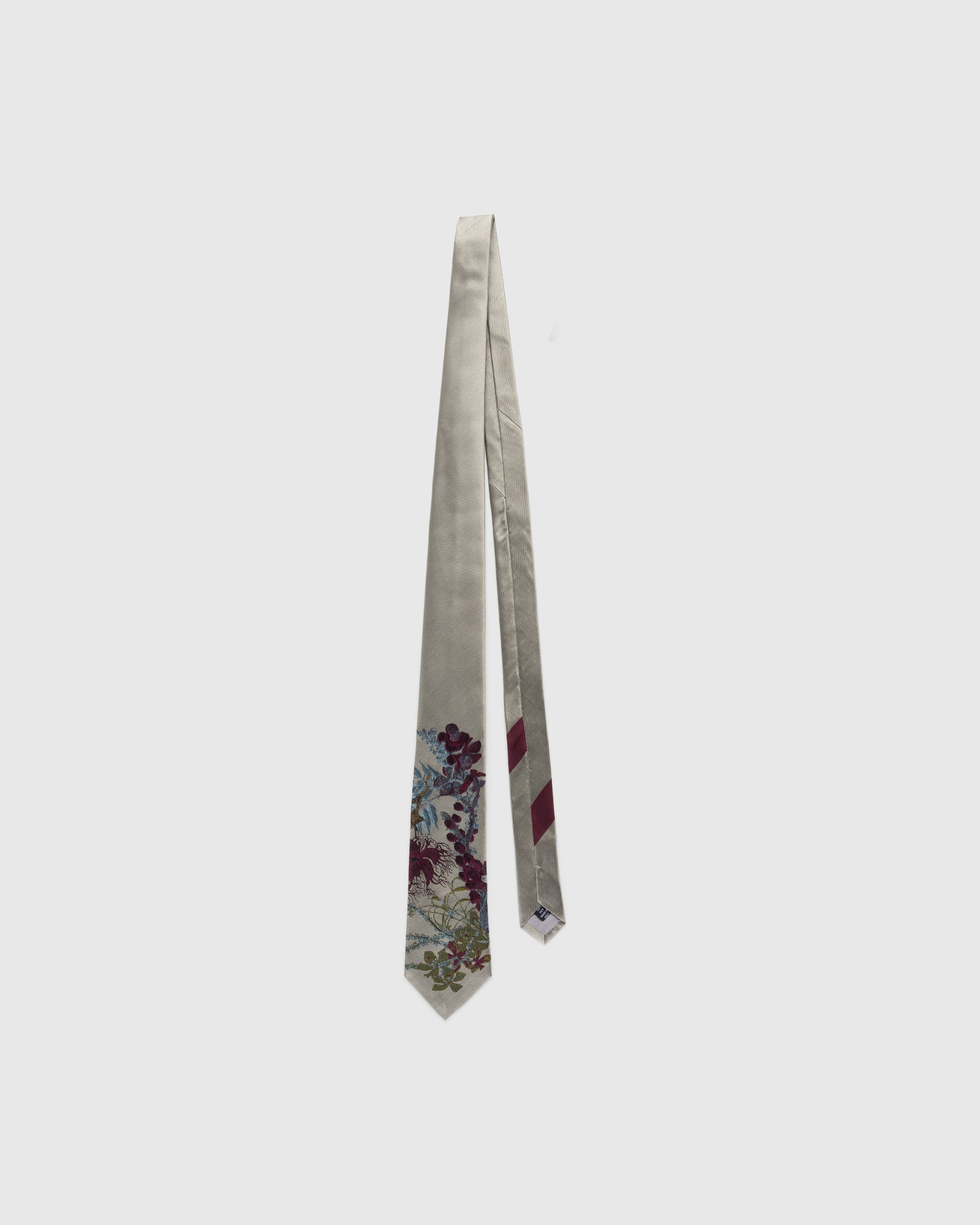 Dries van Noten – Tie 102 Gray - Accessories - Grey - Image 1