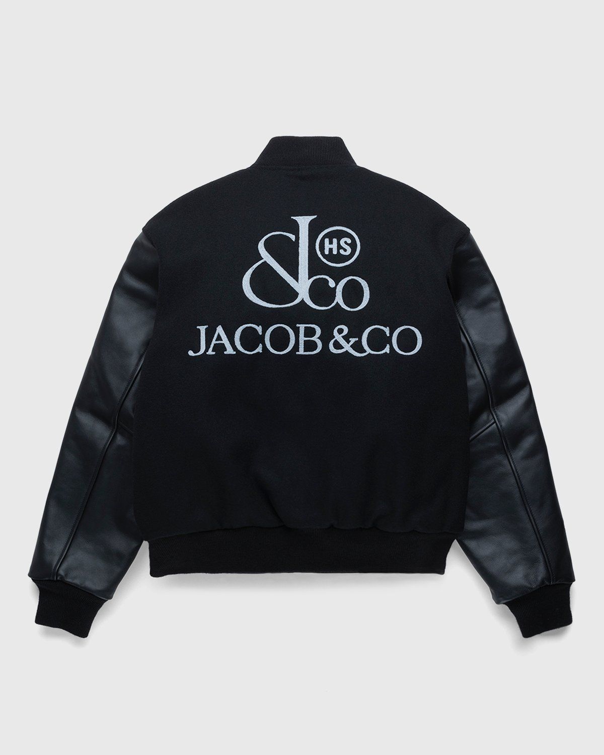 Jacob & Co. x Highsnobiety – Logo Varsity Jacket Black - Outerwear - Black - Image 2