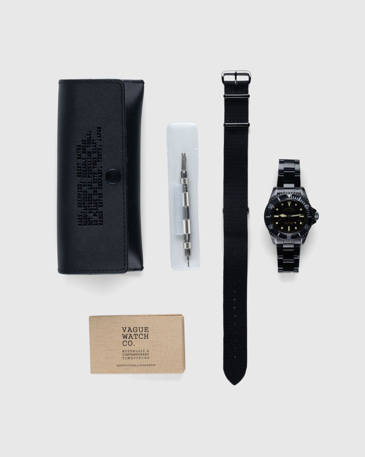 Vague Watch Co. – Black Sub Steel - Watches - Black - Image 5
