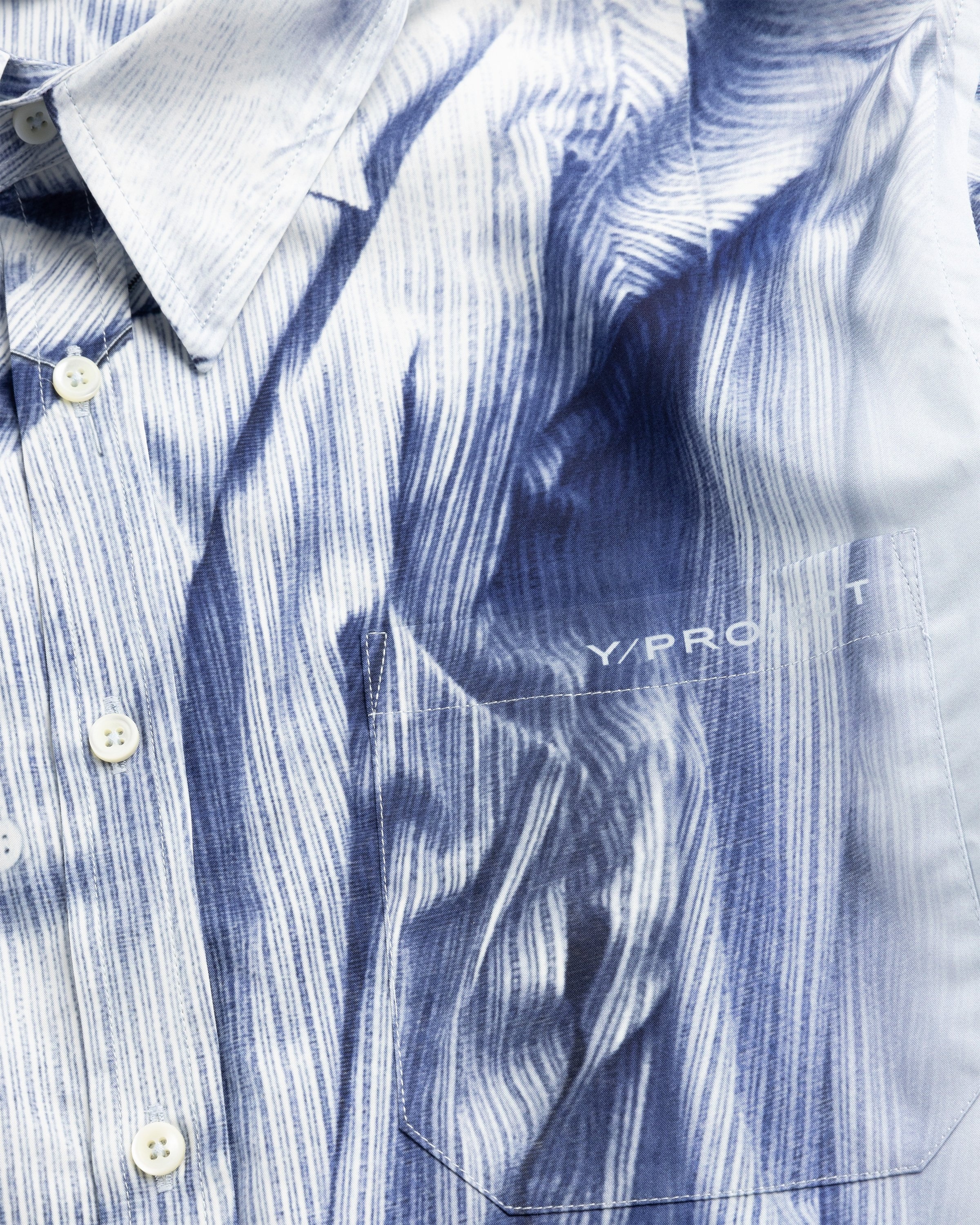 Y/Project – Compact Print Shirt Light Blue - Shirts - Blue - Image 7