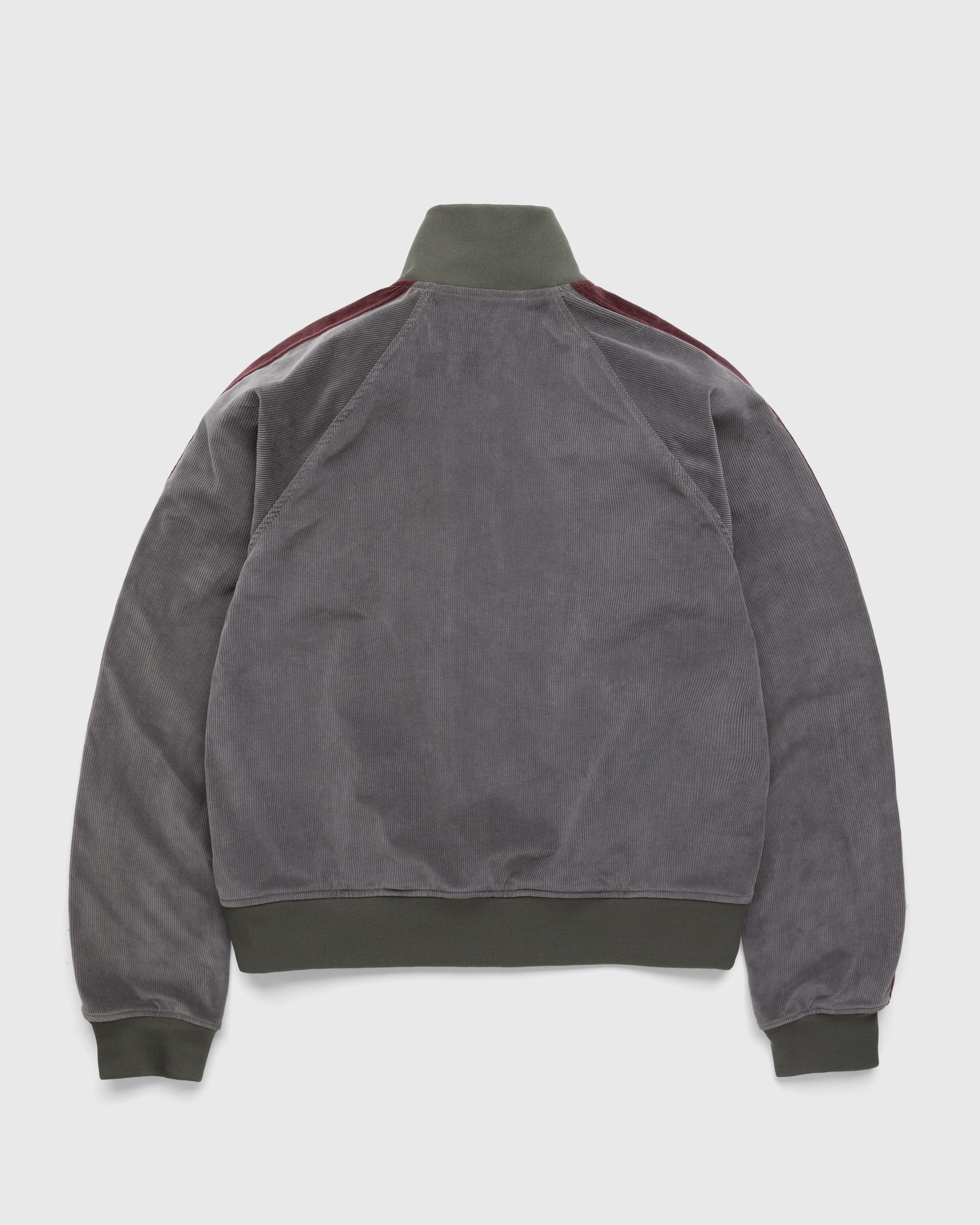 RANRA – Blom Track Jacket Moss/Bordeaux - Outerwear - Grey - Image 2