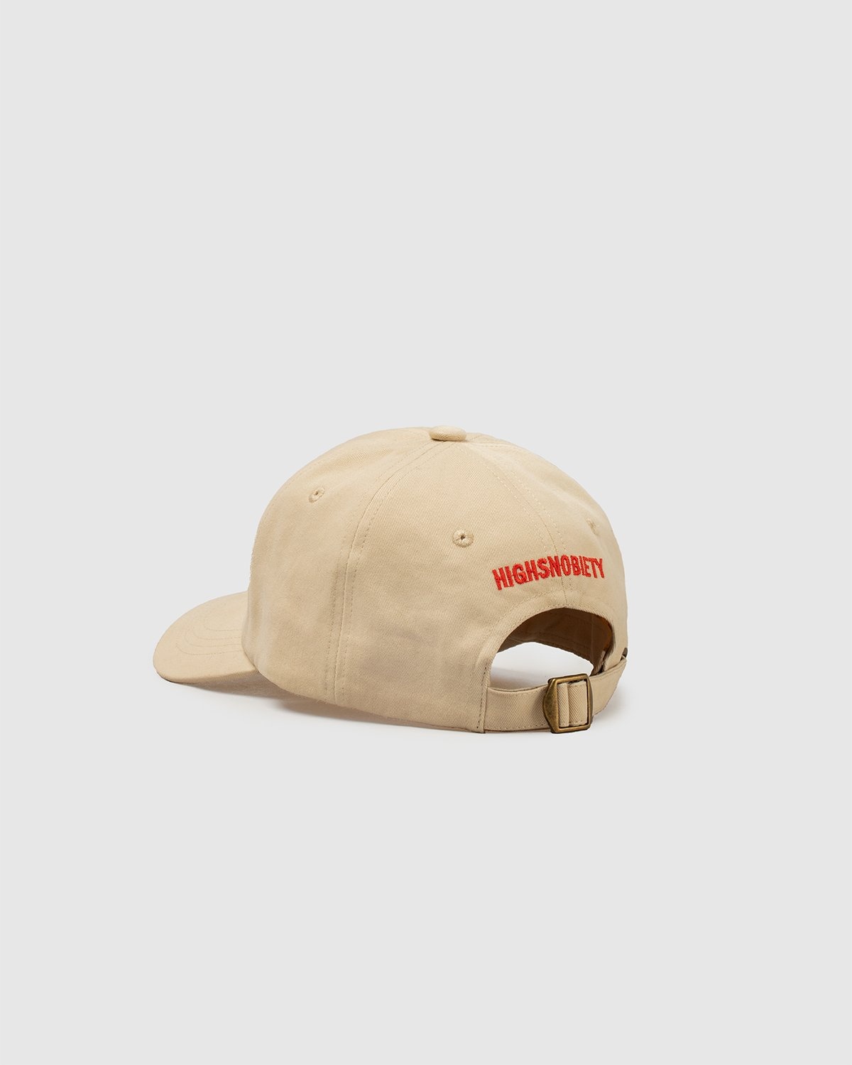 Highsnobiety – Not In Paris College Logo Cap Eggshell - Hats - White - Image 3