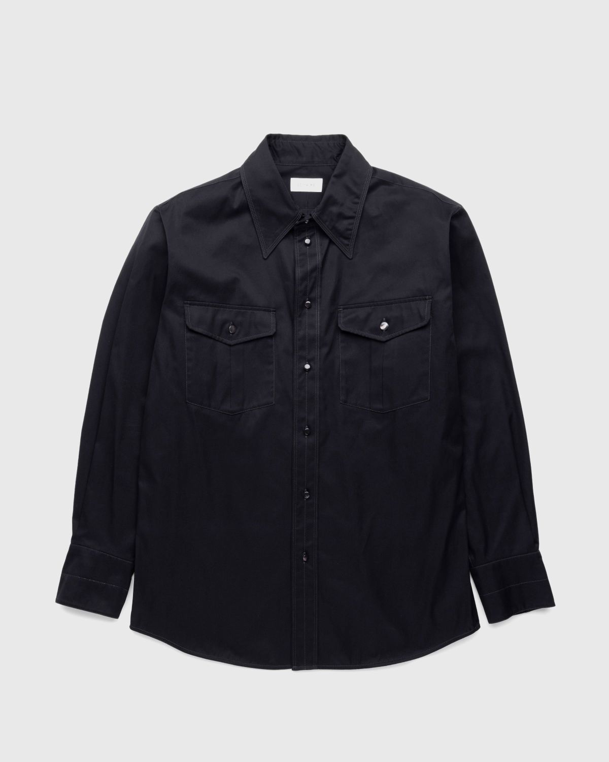Lemaire – Relaxed Western Shirt Black - Shirts - Black - Image 1