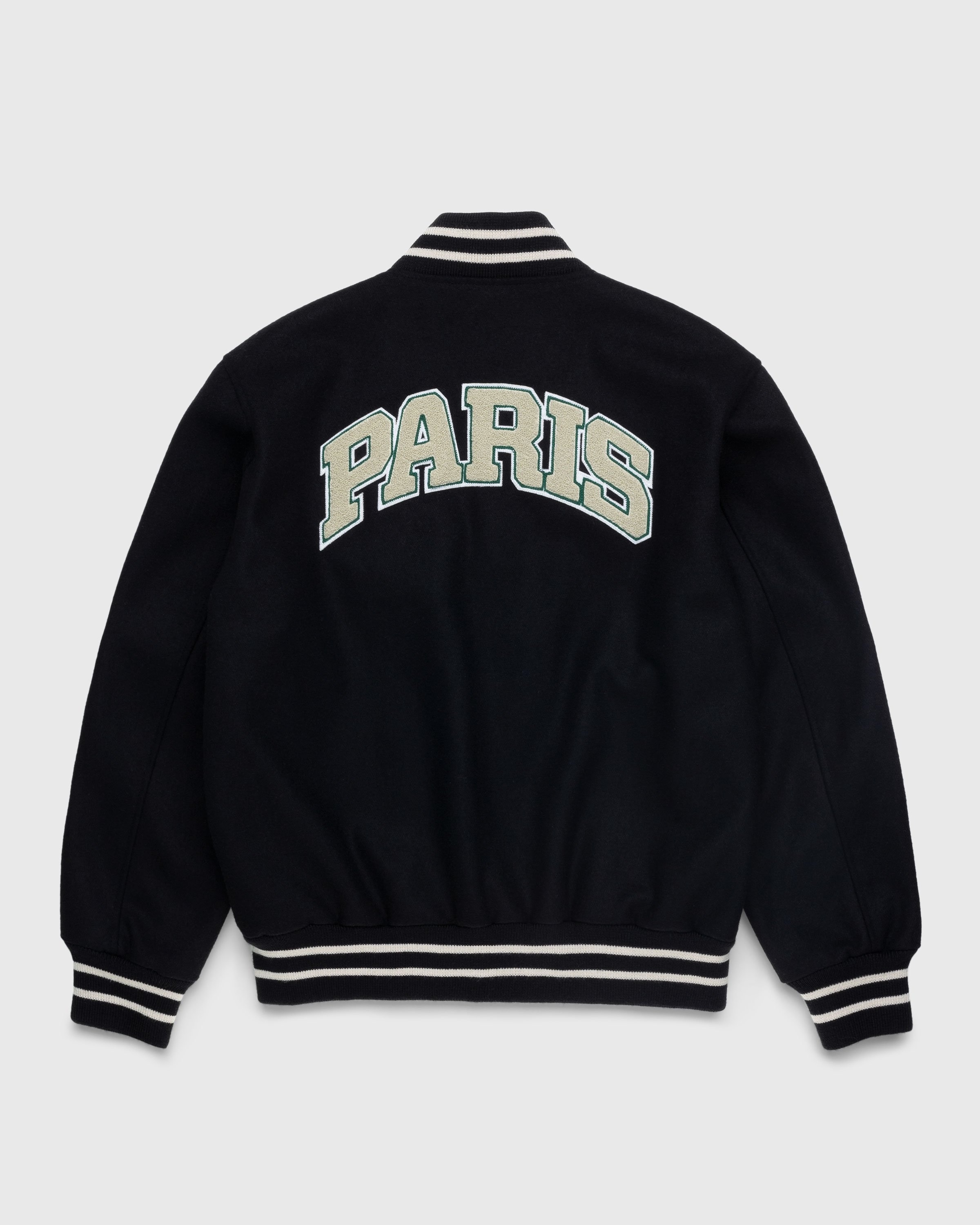 Highsnobiety – Not in Paris 5 Varsity Jacket - Outerwear - Black - Image 2