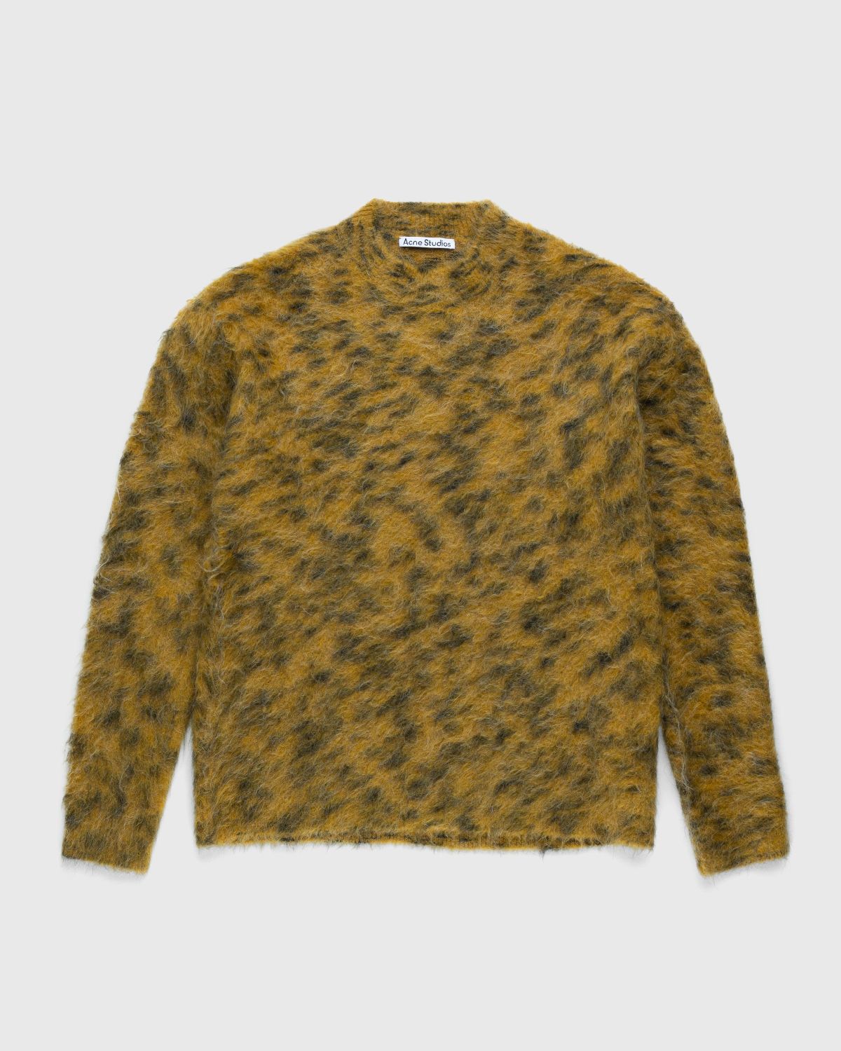 Acne Studios – Hairy Crewneck Sweater Yellow - Knitwear - Yellow - Image 1