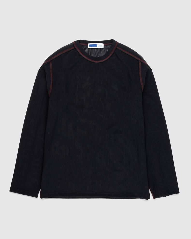 Affix – Boxed Mesh Pullover Black