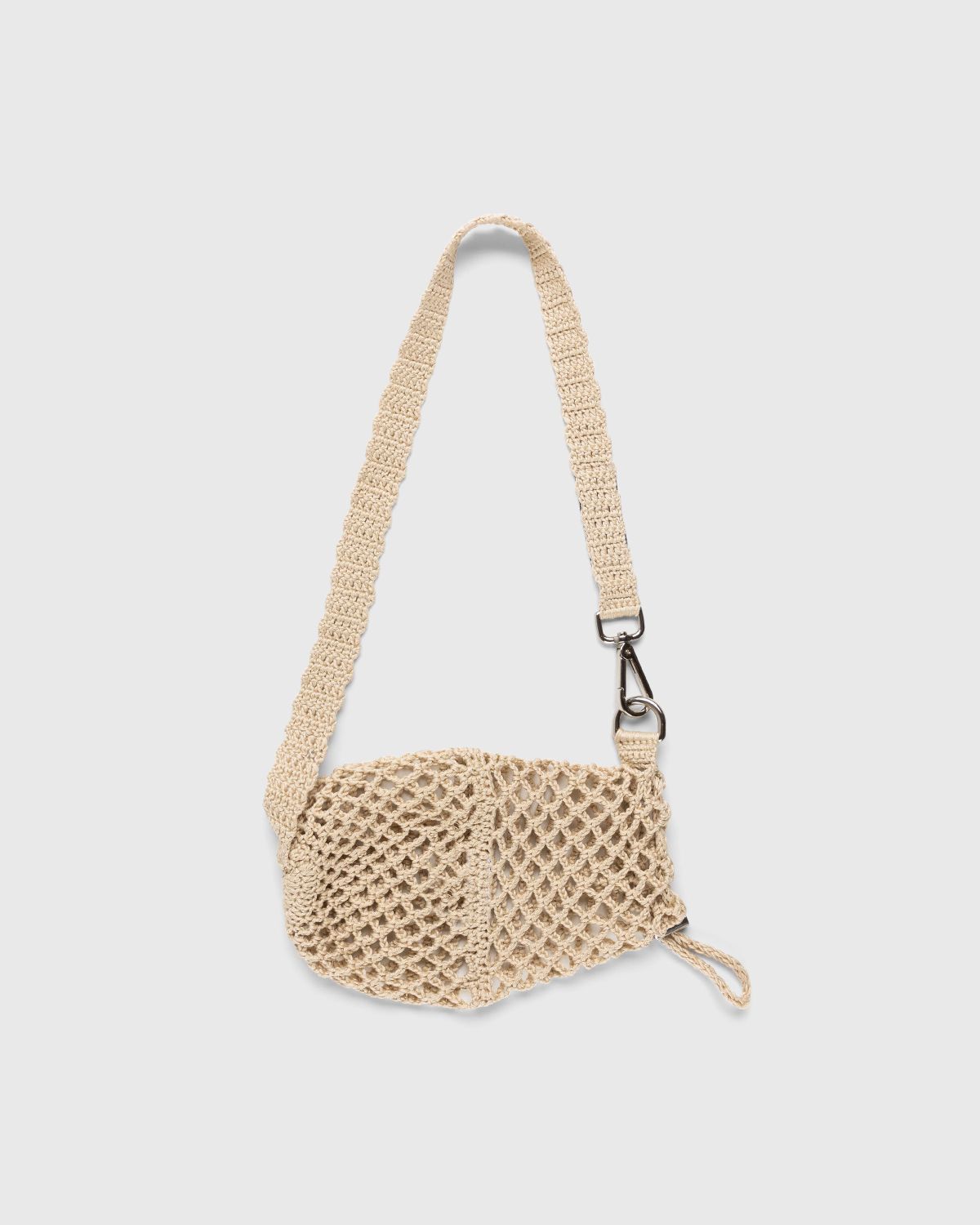 SSU – Crochet Mesh Stitch Crossbody Bag Tan - Bags - Beige - Image 2