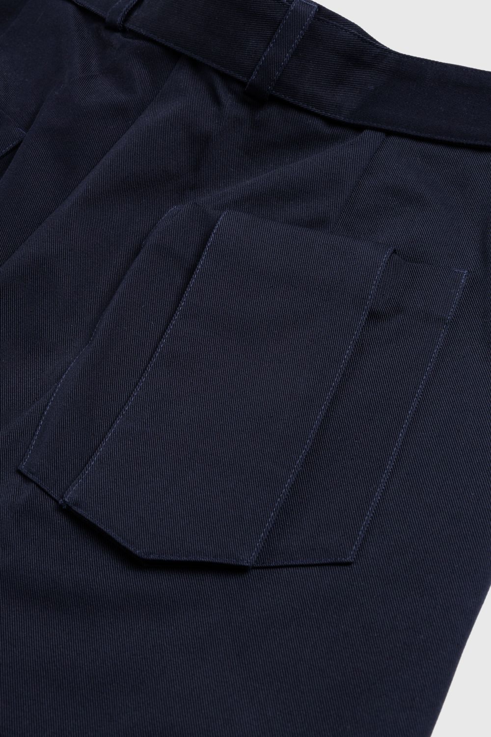 Jil Sander – Belted Shorts Navy - Shorts - Blue - Image 4