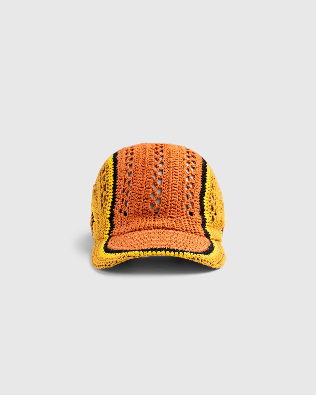 SSU – Crochet Baseball Cap Hobo Burnt Orange - Hats - Orange - Image 3